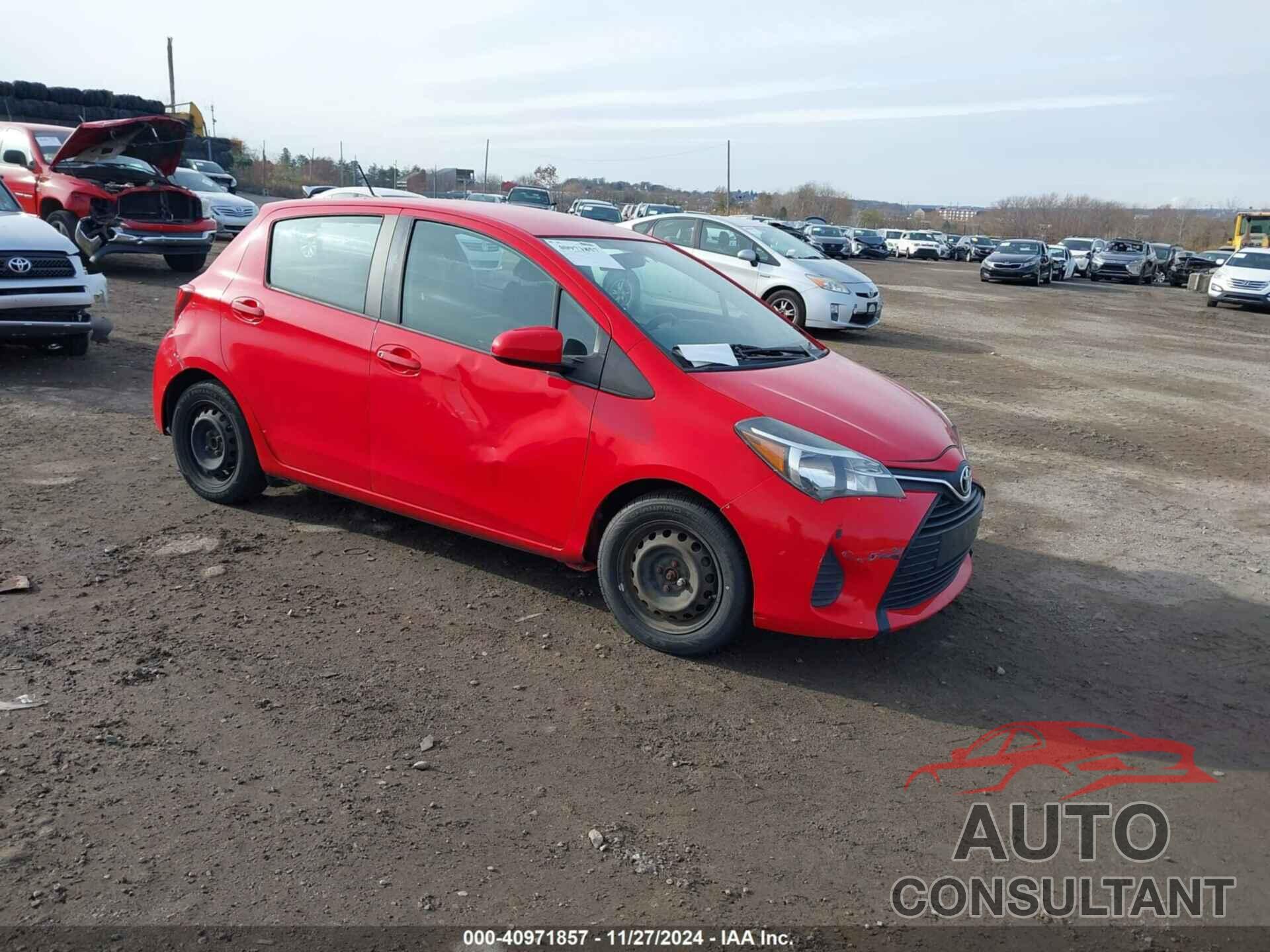 TOYOTA YARIS 2015 - VNKKTUD30FA028709