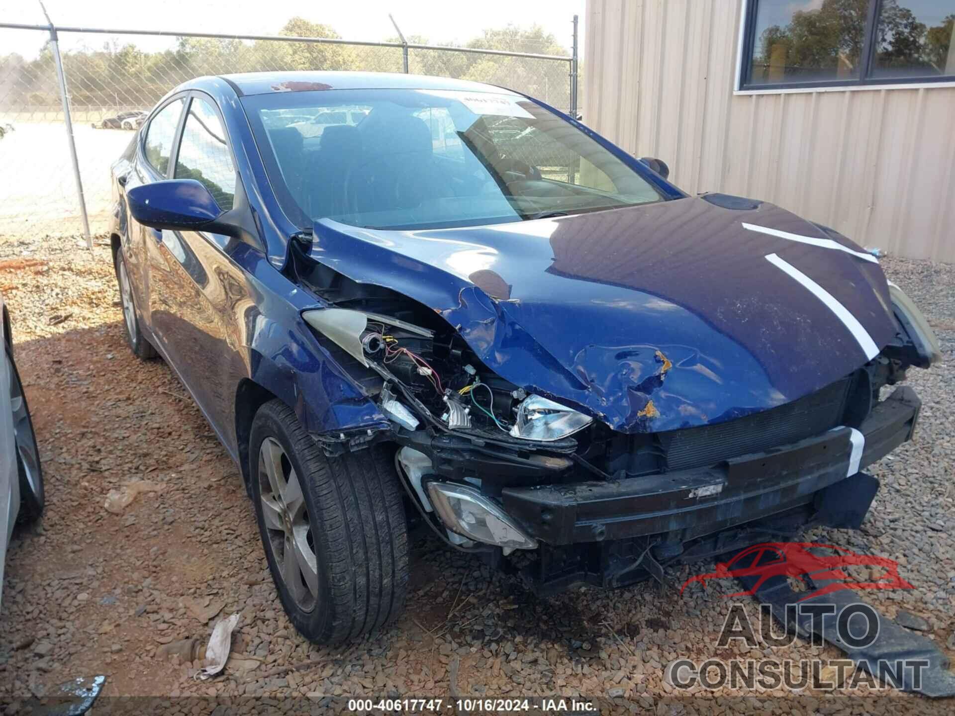 HYUNDAI ELANTRA 2012 - 5NPDH4AE9CH065190