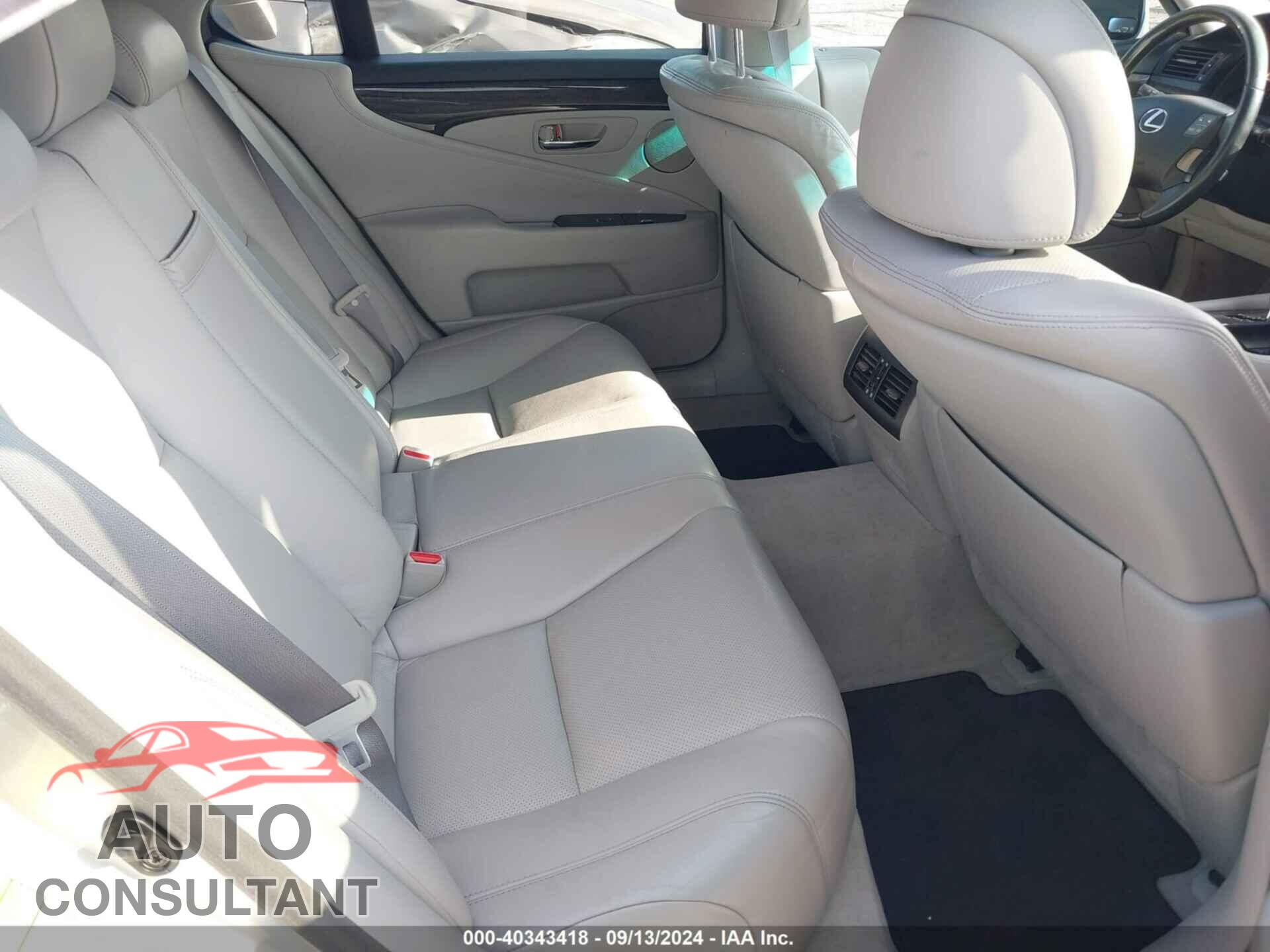 LEXUS LS 460 2012 - JTHBL5EF0C5113088