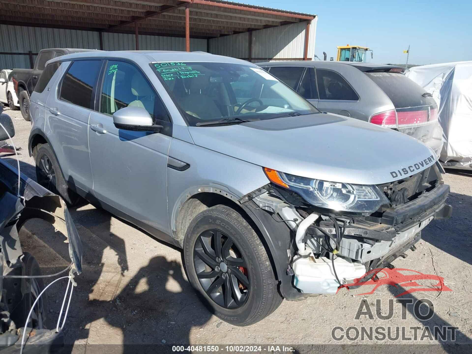 LAND ROVER DISCOVERY SPORT 2016 - SALCR2BG8GH556098