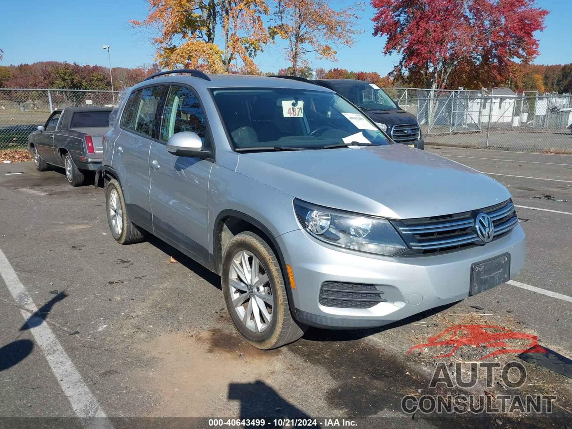 VOLKSWAGEN TIGUAN 2017 - WVGBV7AX9HK045514