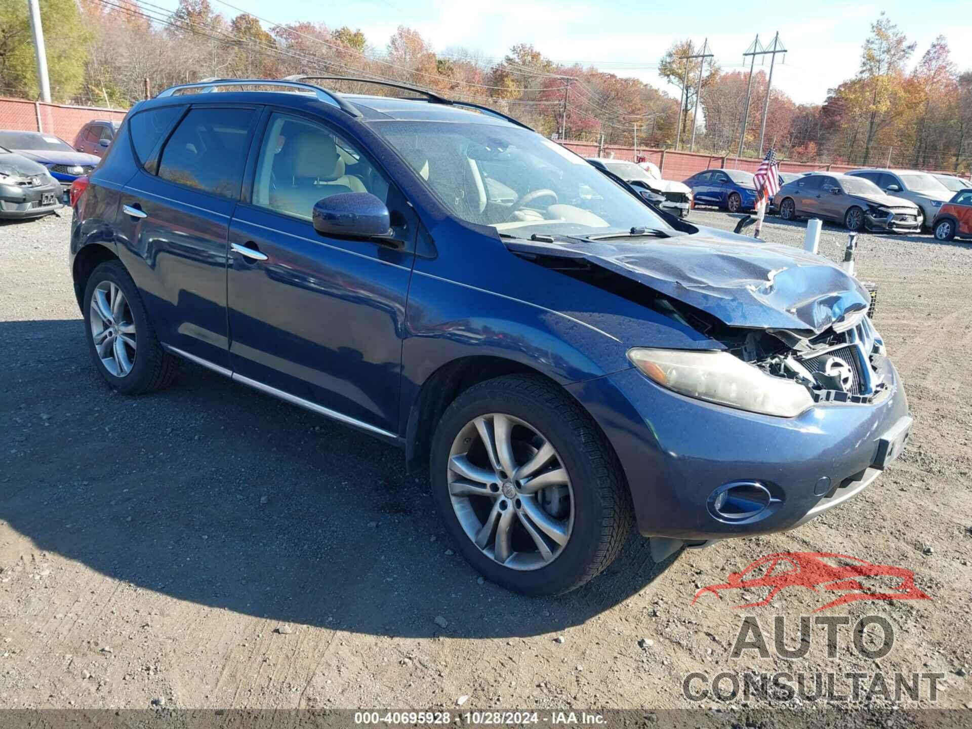 NISSAN MURANO 2009 - JN8AZ18W79W112673