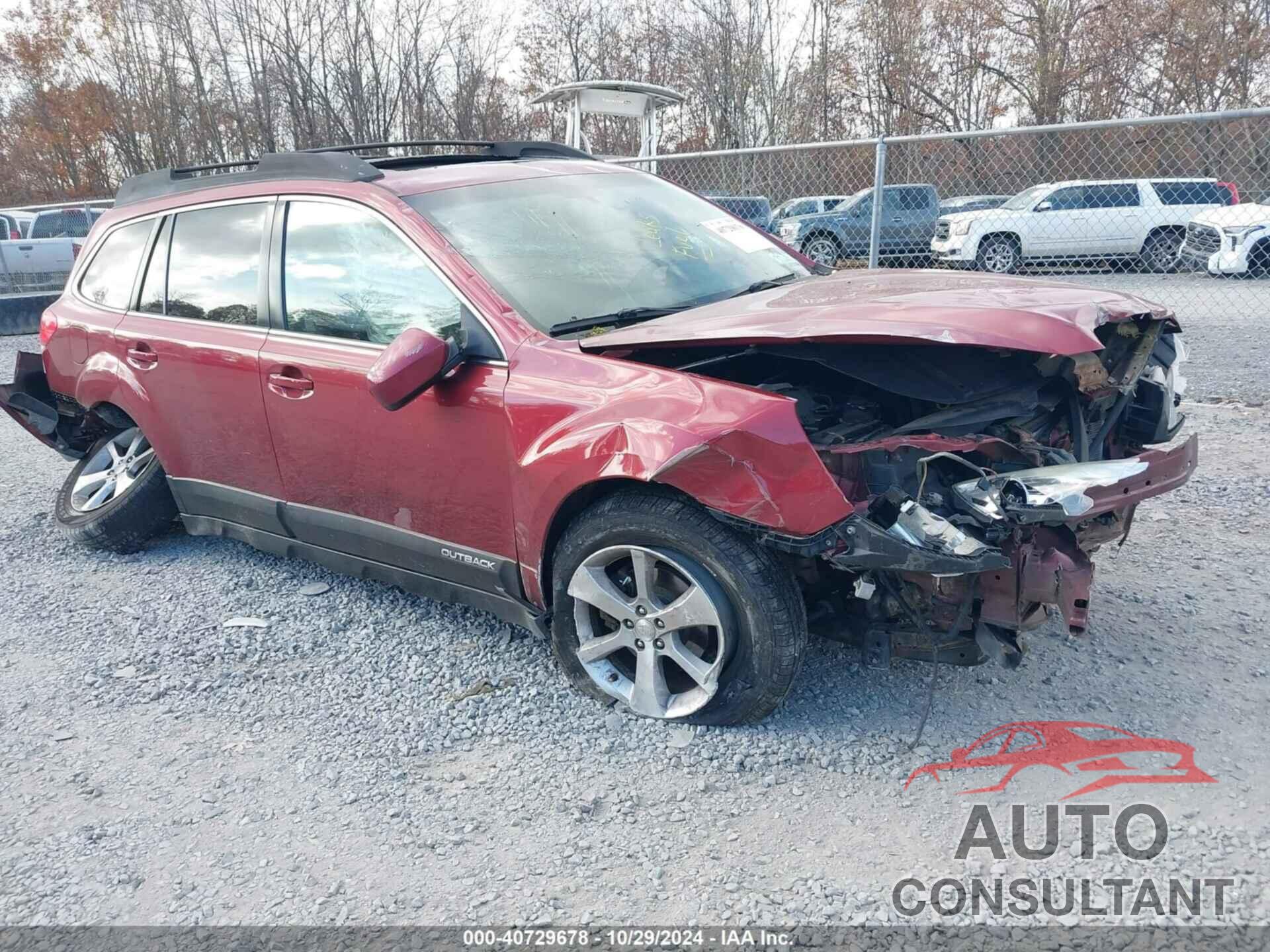 SUBARU OUTBACK 2013 - 4S4BRBPC6D3254886