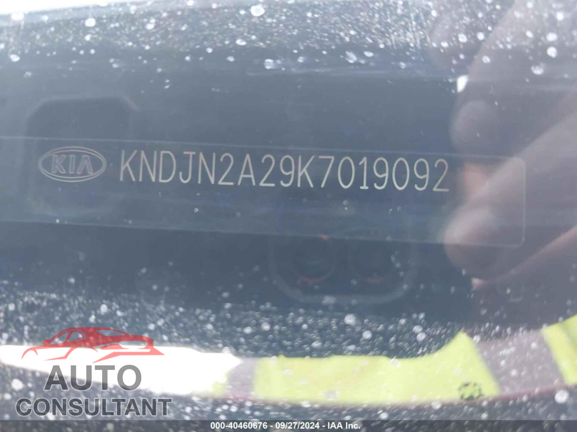 KIA SOUL 2019 - KNDJN2A29K7019092