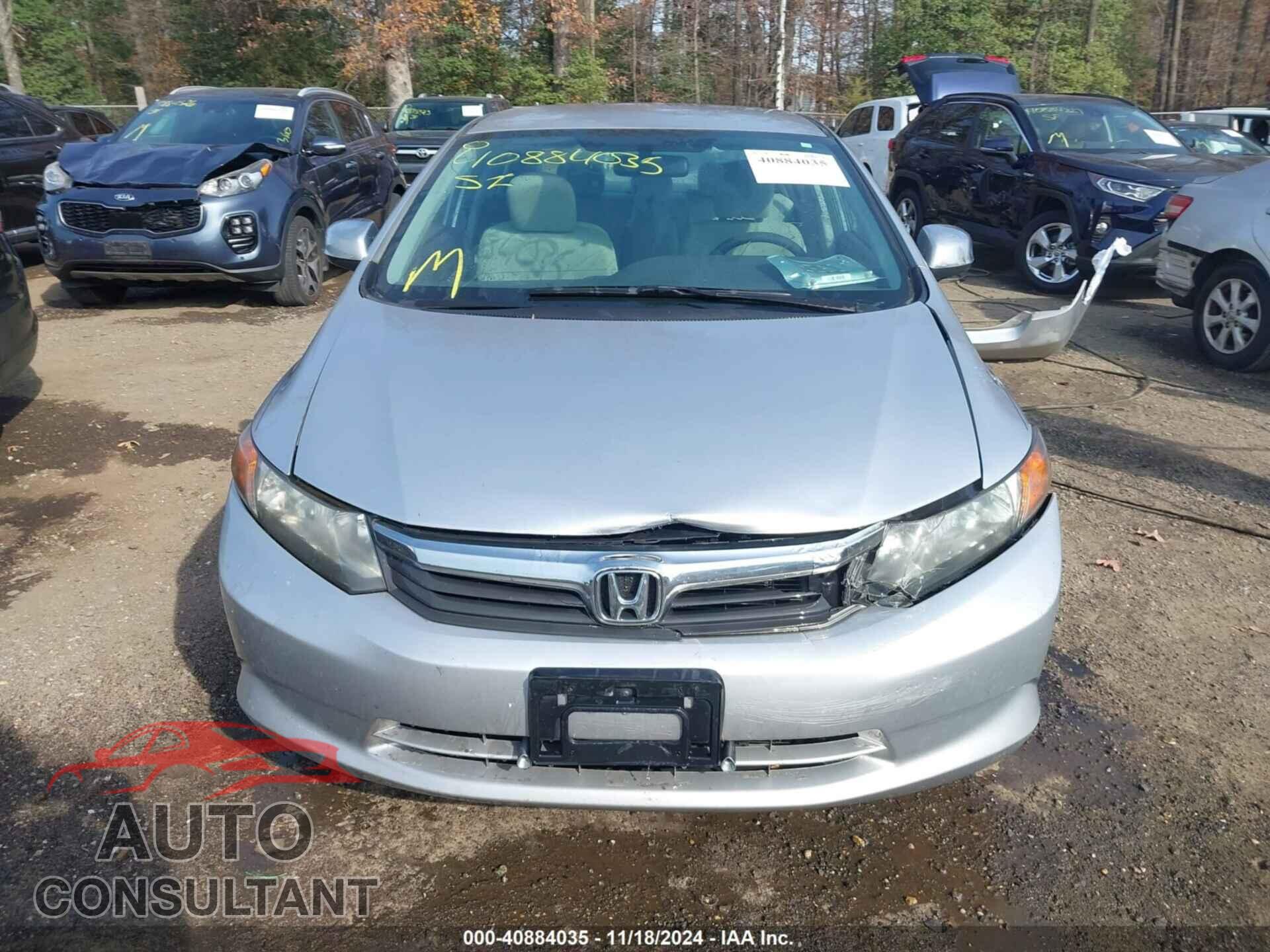 HONDA CIVIC 2012 - 19XFB2F52CE351152