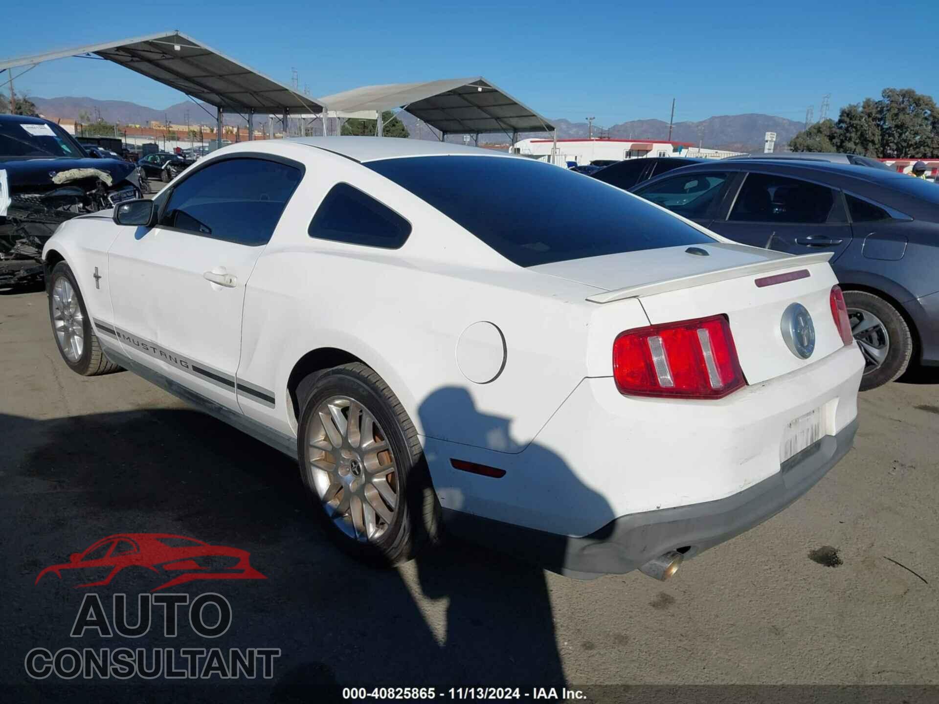 FORD MUSTANG 2012 - 1ZVBP8AM0C5232803