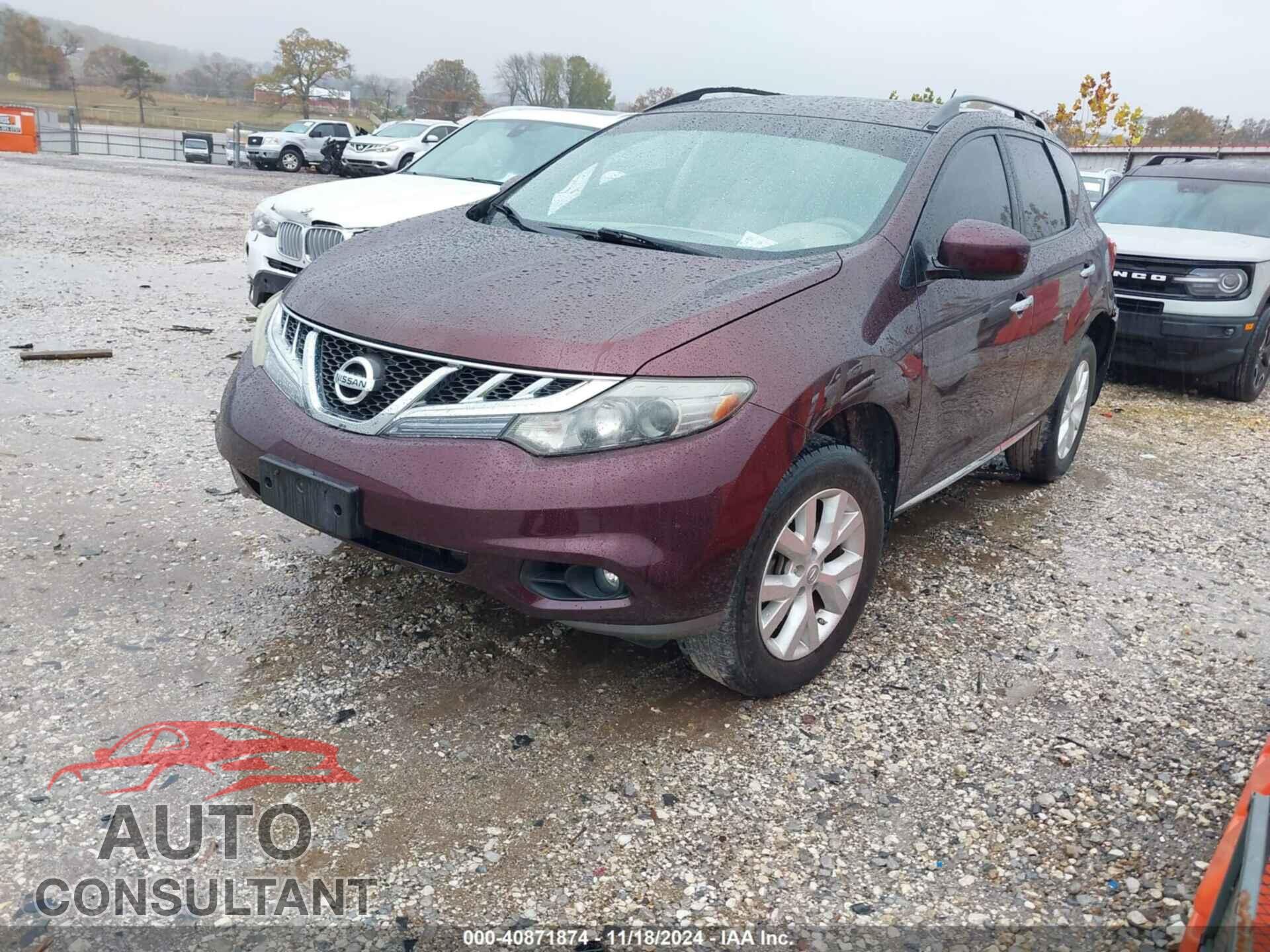 NISSAN MURANO 2013 - JN8AZ1MW6DW321935