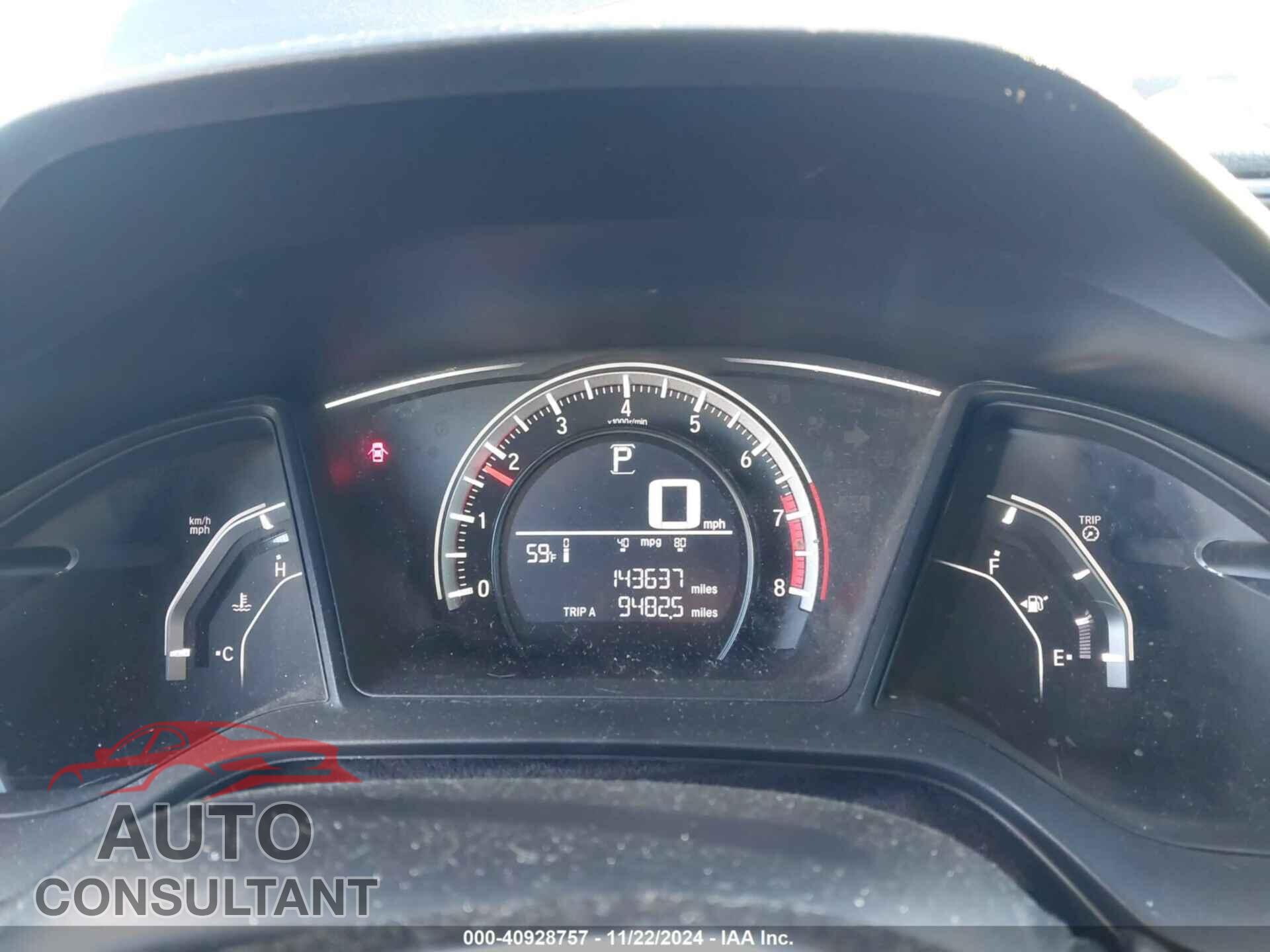 HONDA CIVIC 2016 - 19XFC2F52GE003791