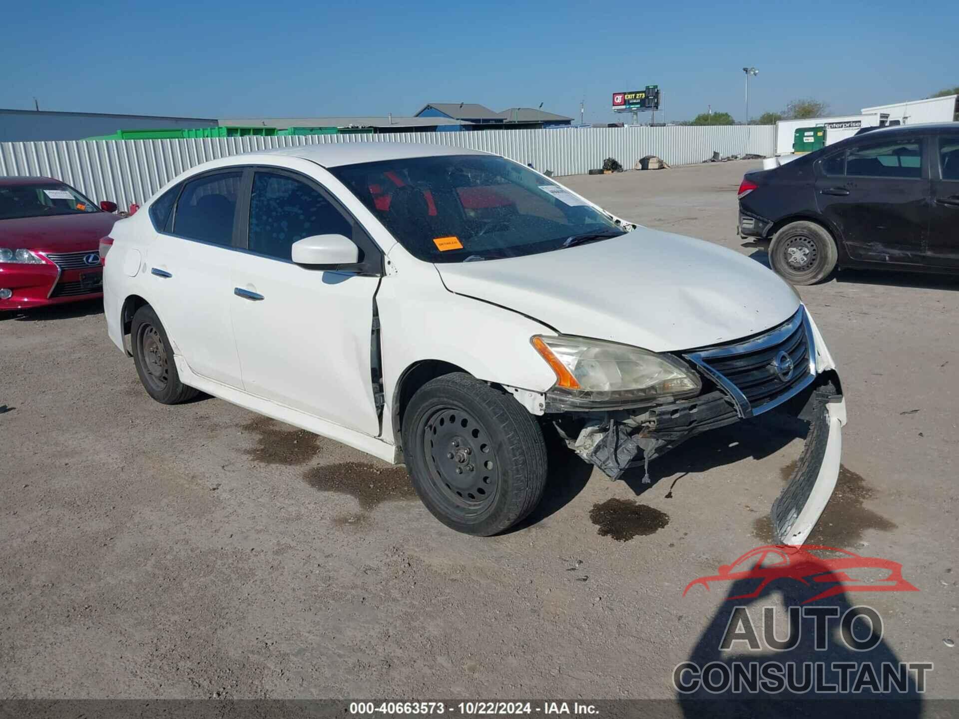 NISSAN SENTRA 2013 - 3N1AB7AP3DL734307