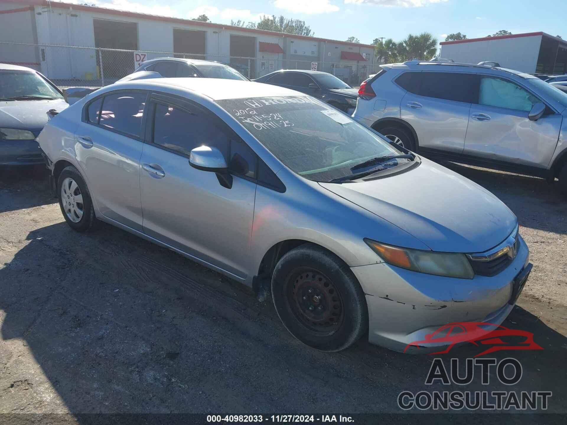 HONDA CIVIC 2012 - 19XFB2F58CE011911