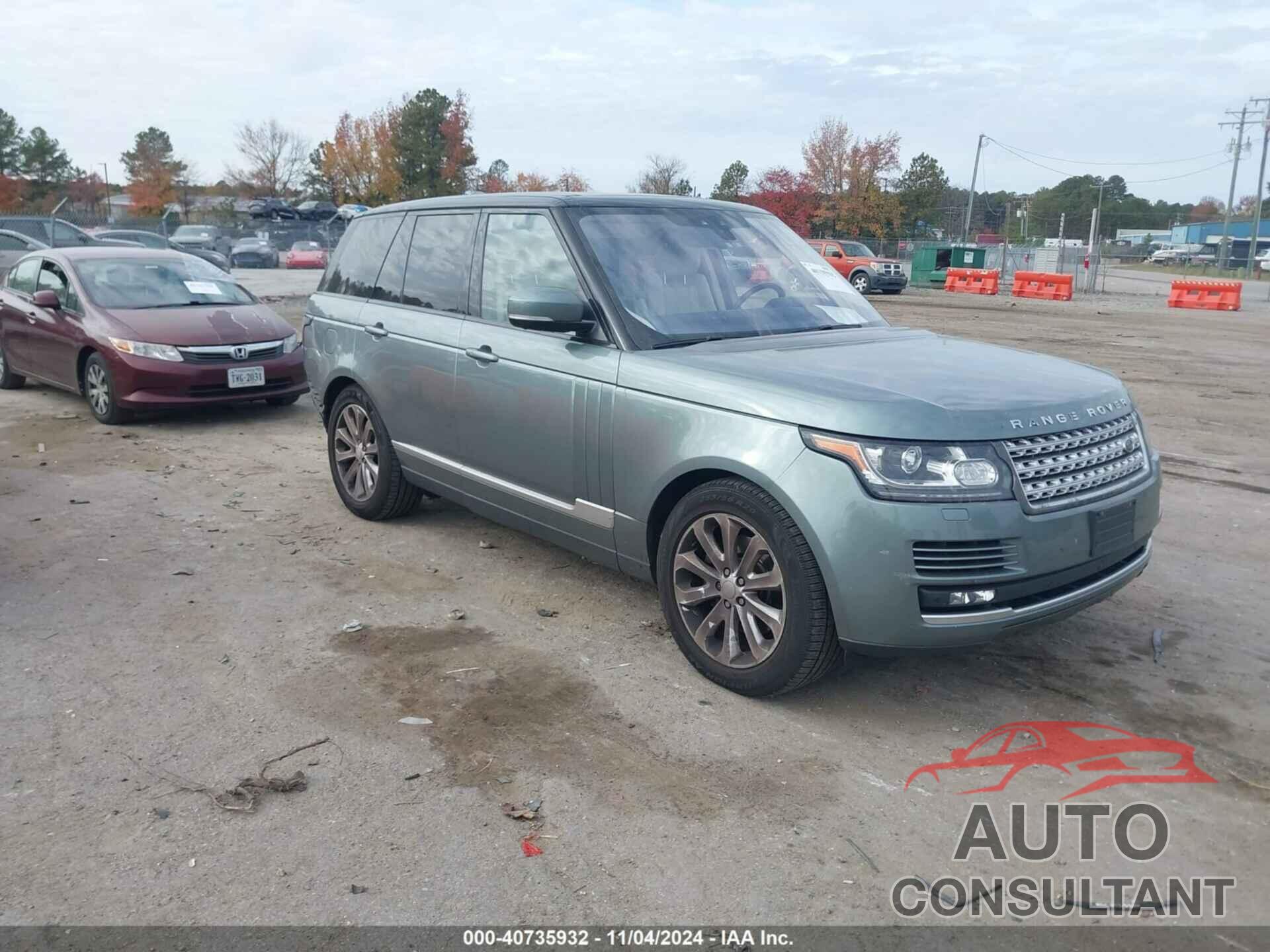 LAND ROVER RANGE ROVER 2017 - SALGS2FKXHA357391
