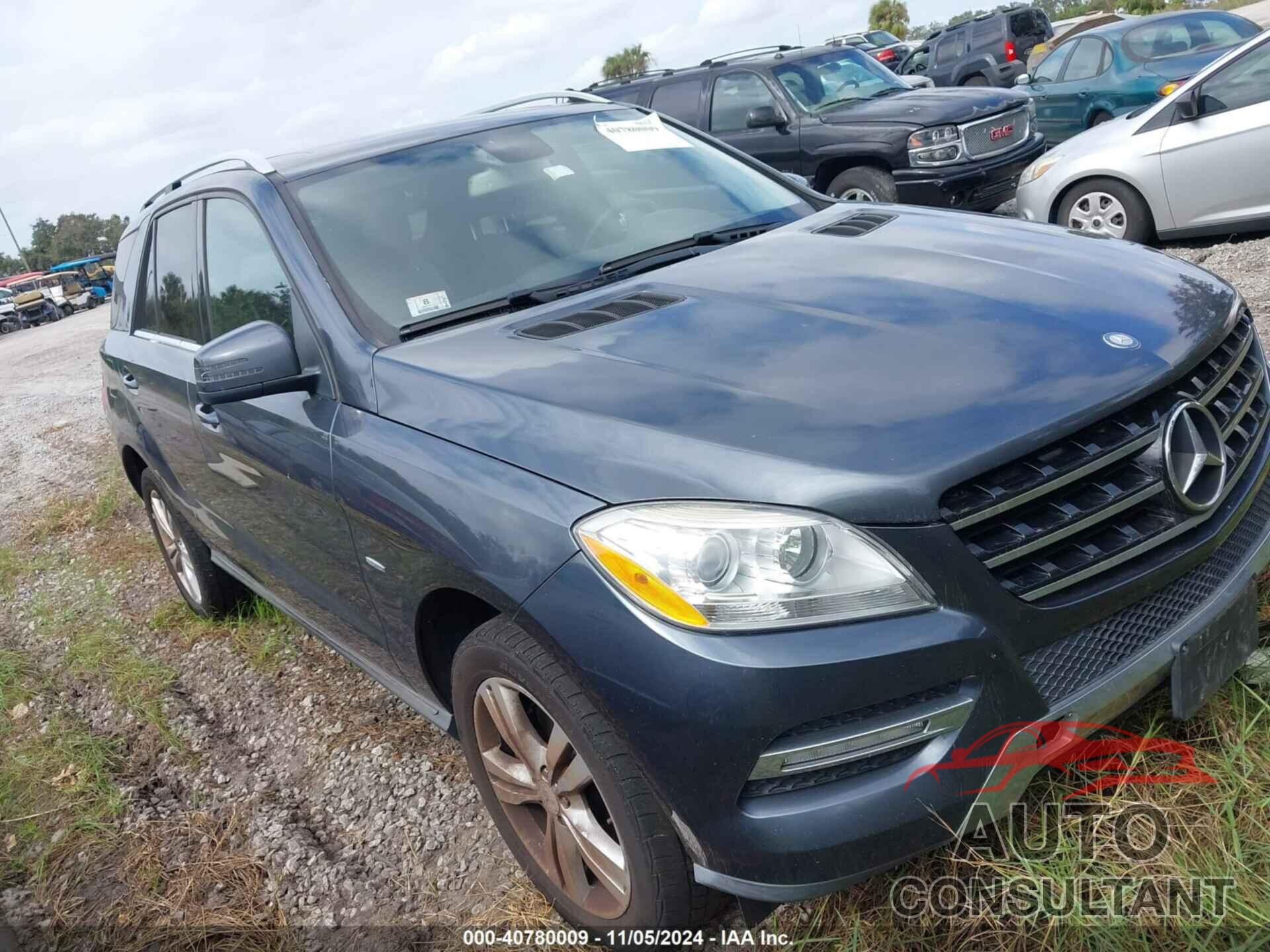 MERCEDES-BENZ ML 350 2012 - 4JGDA5HB7CA027109