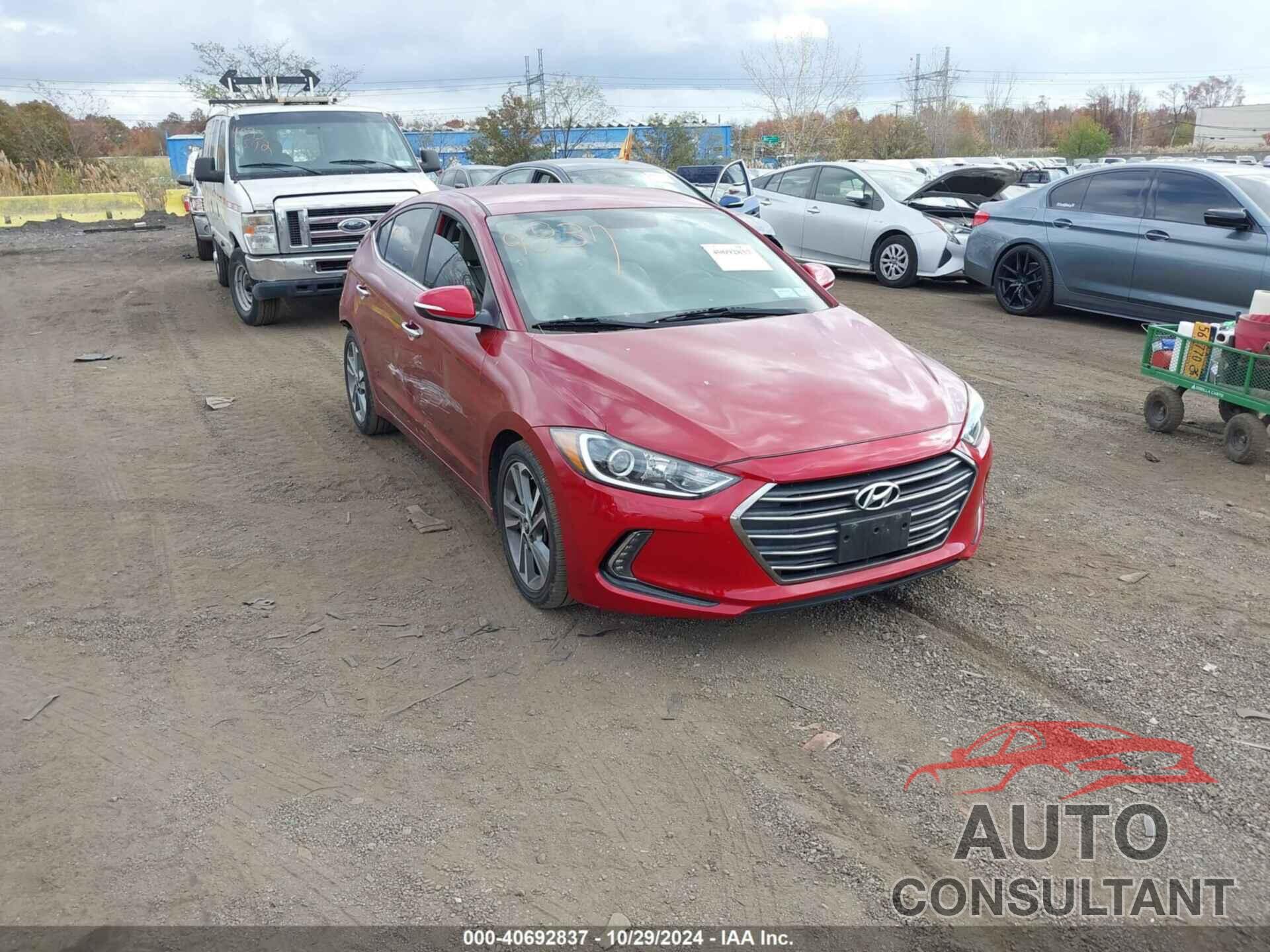HYUNDAI ELANTRA 2017 - KMHD84LF1HU303645