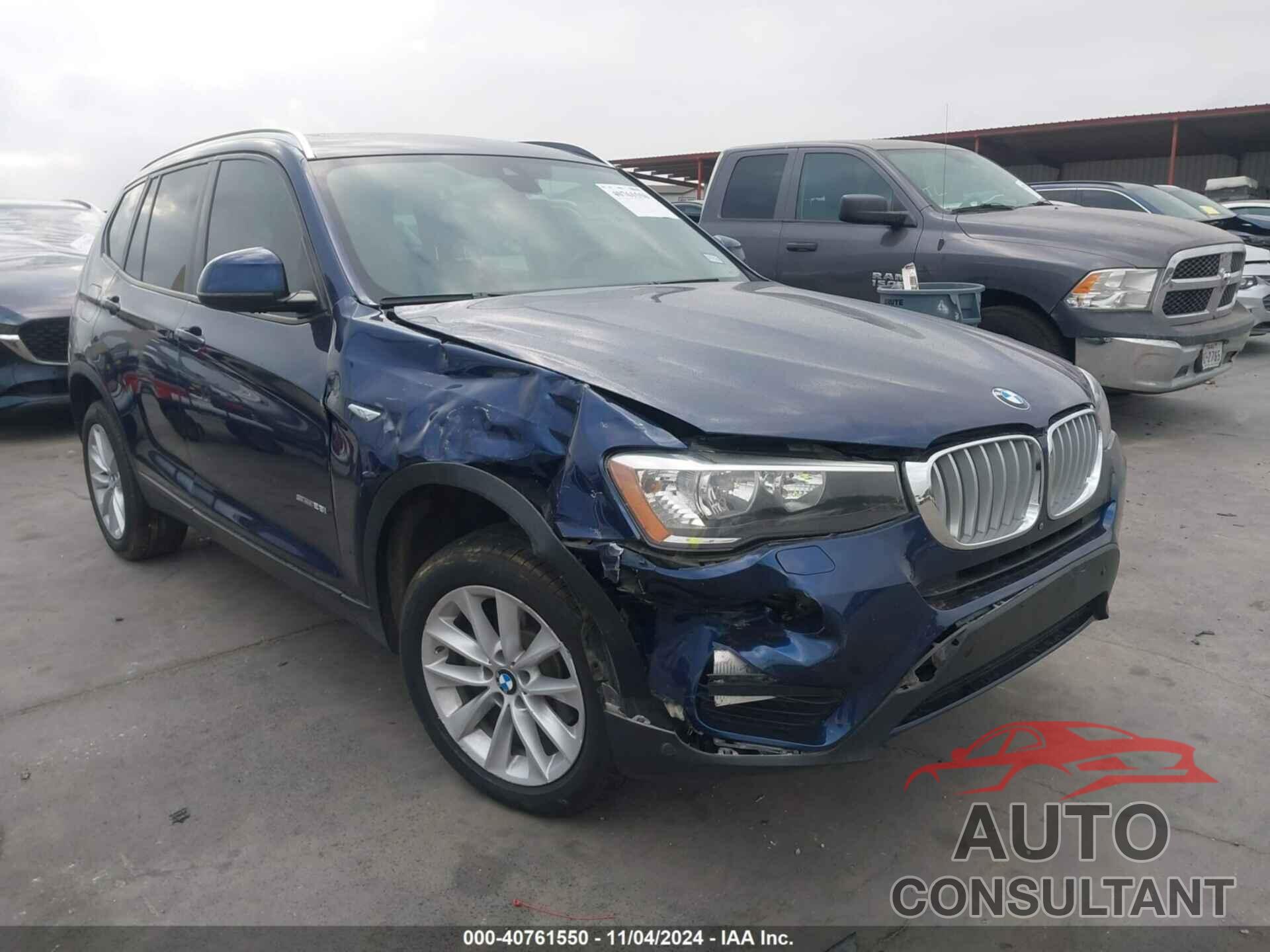 BMW X3 2017 - 5UXWZ7C39H0X41367