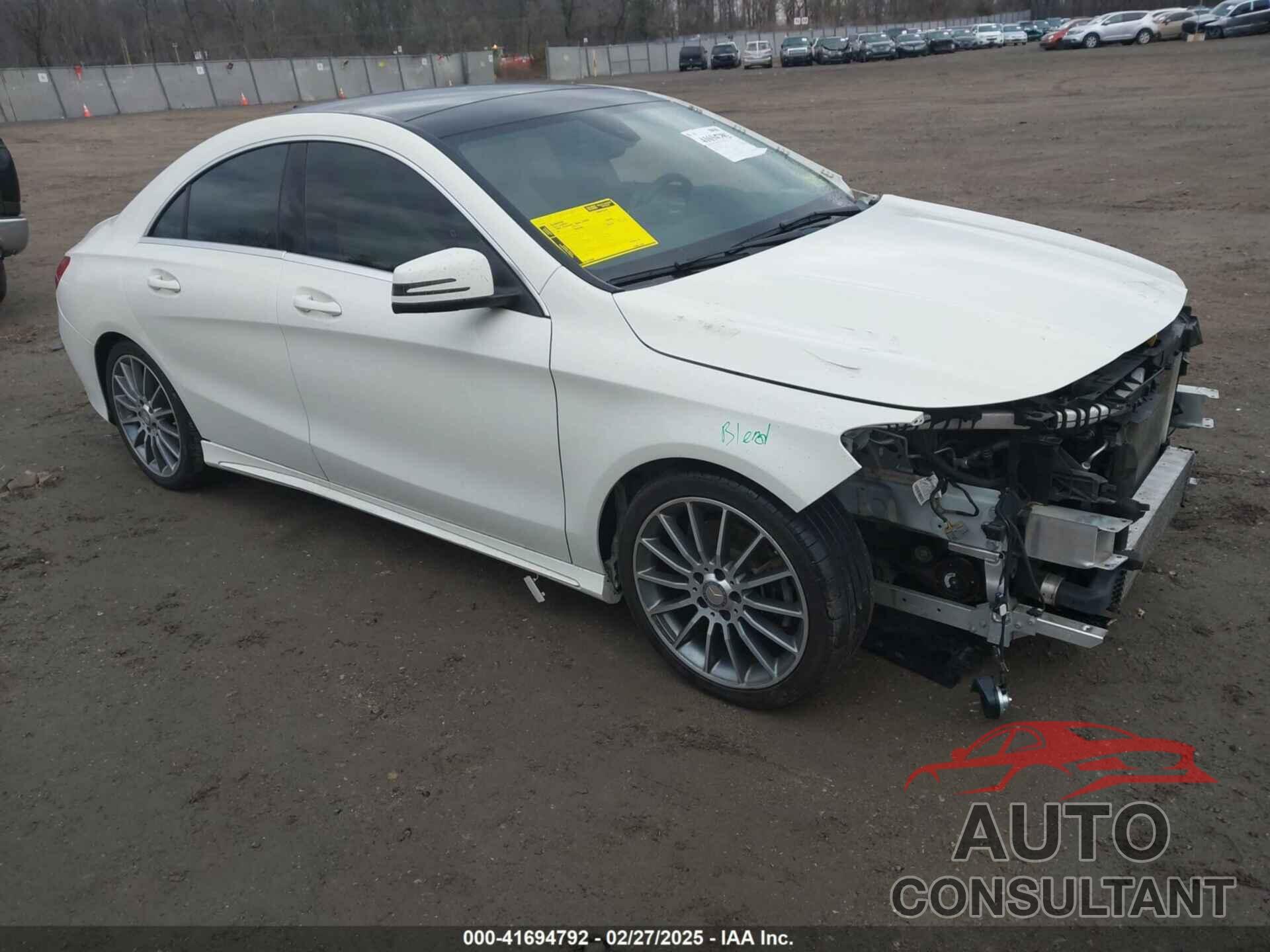 MERCEDES-BENZ CLA 250 2016 - WDDSJ4EB8GN353581