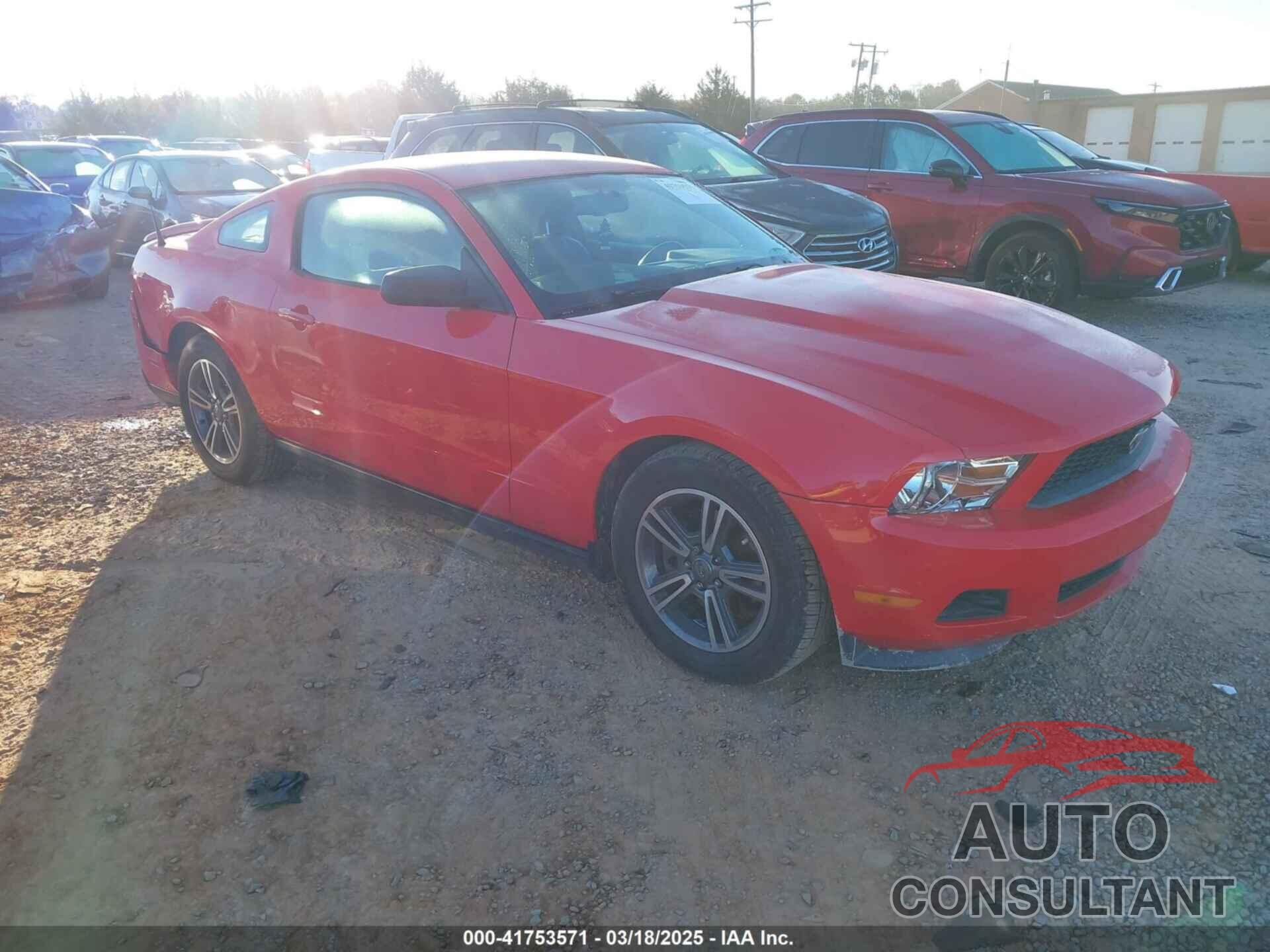 FORD MUSTANG 2012 - 1ZVBP8AM8C5280808