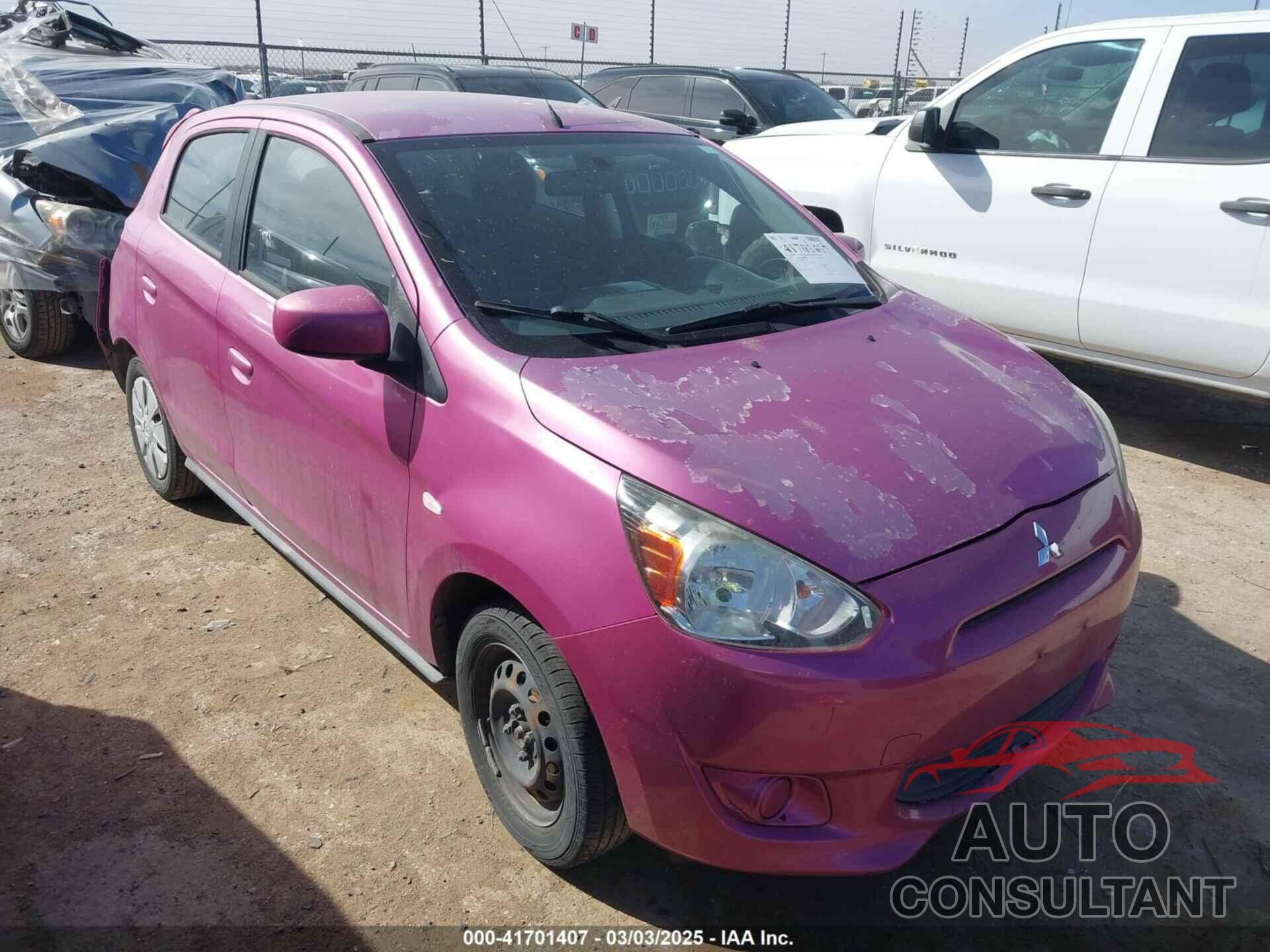 MITSUBISHI MIRAGE 2014 - ML32A3HJ3EH025894