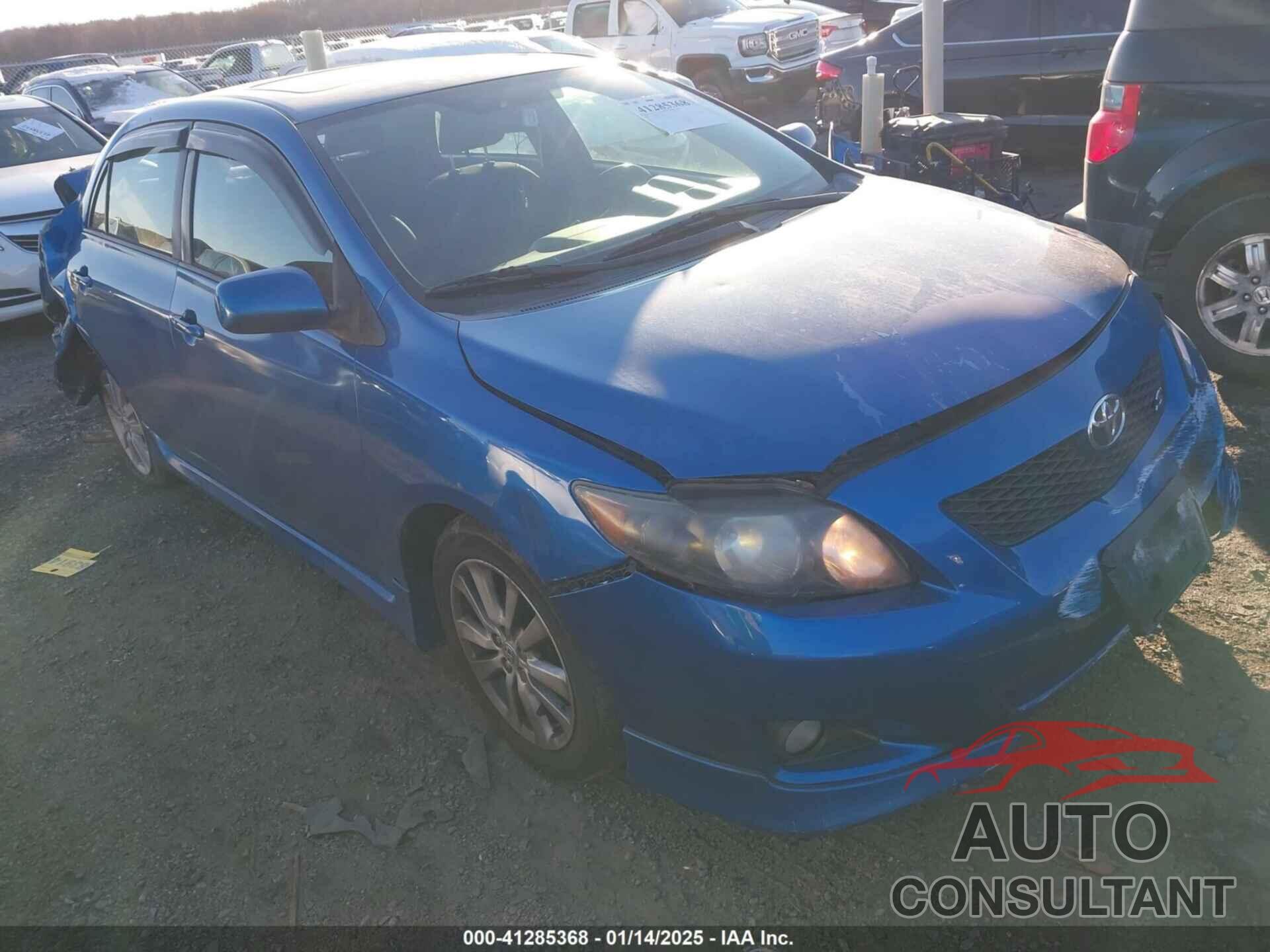 TOYOTA COROLLA 2009 - 2T1BU40E49C155248