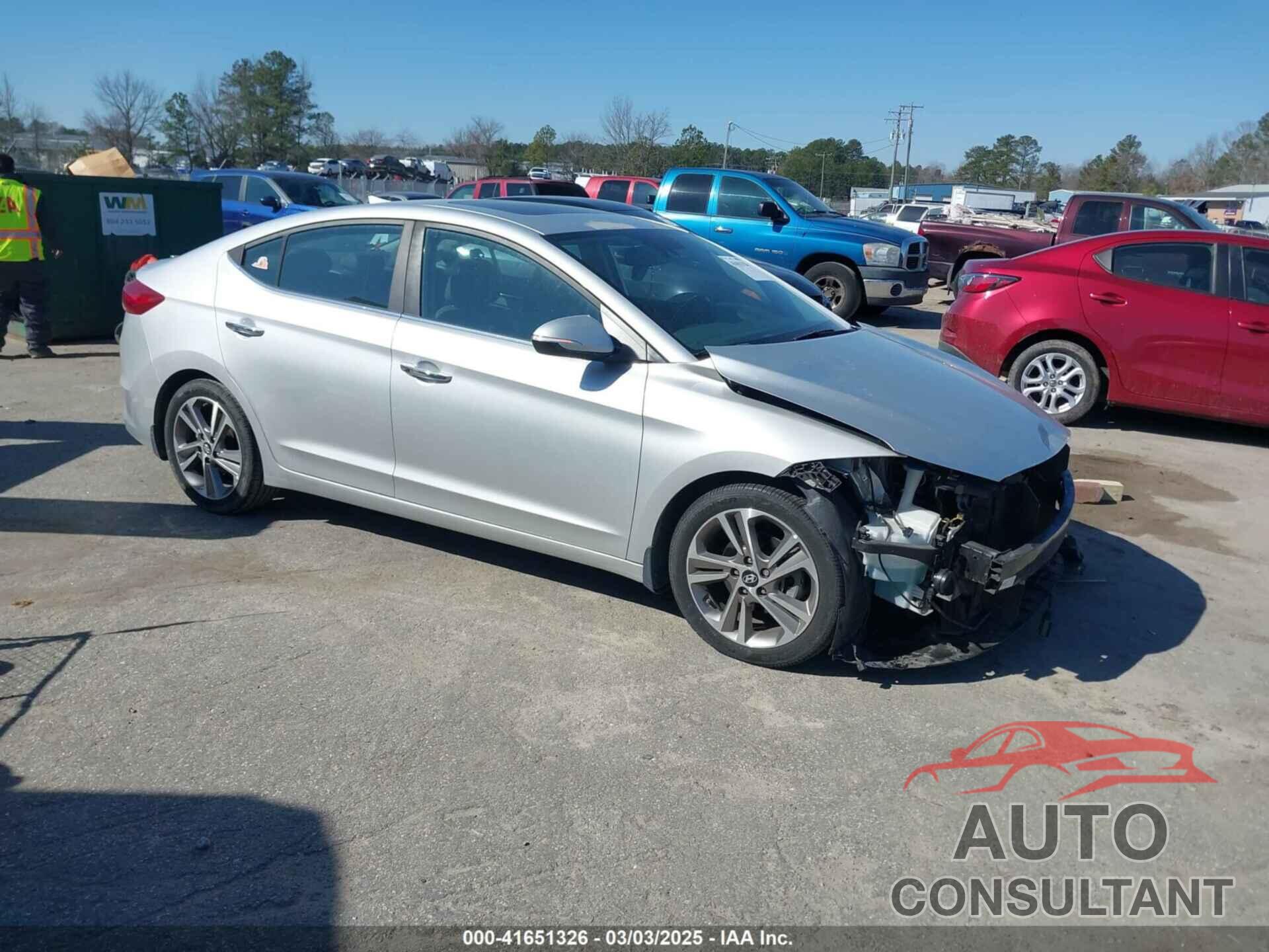 HYUNDAI ELANTRA 2017 - 5NPD84LF7HH184451
