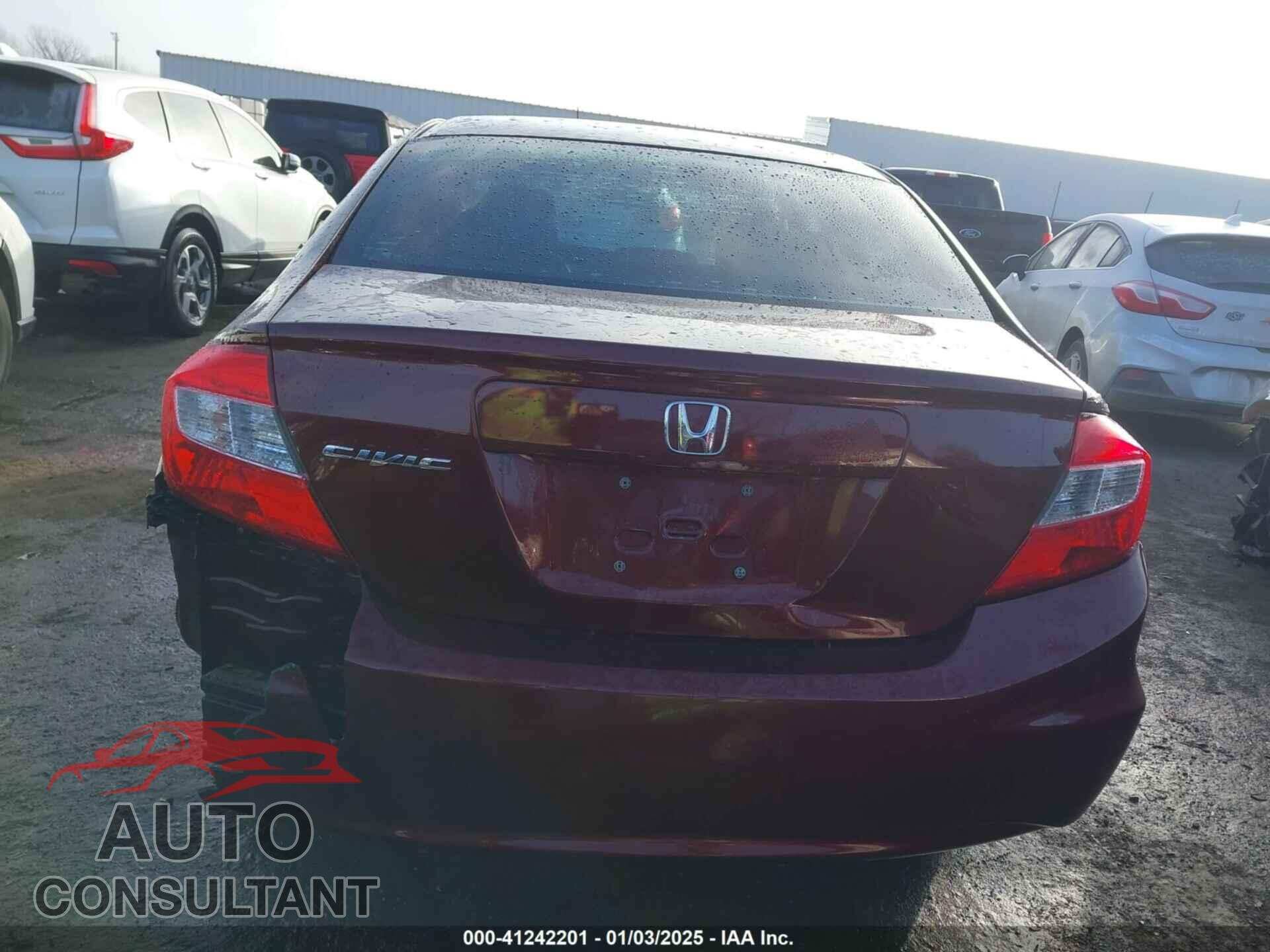 HONDA CIVIC SDN 2012 - 2HGFB2F96CH501322