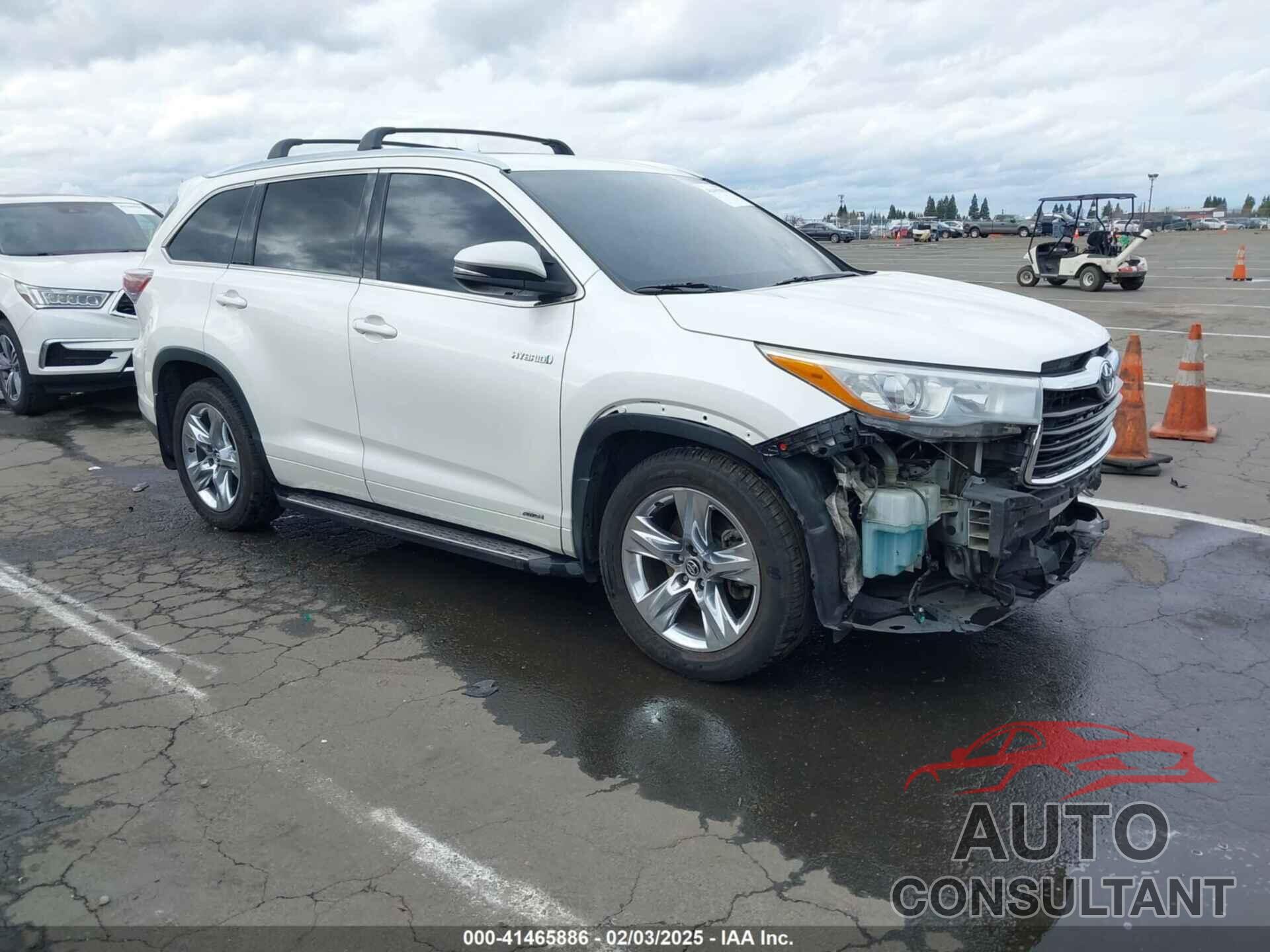TOYOTA HIGHLANDER HYBRID 2016 - 5TDDCRFH1GS015205