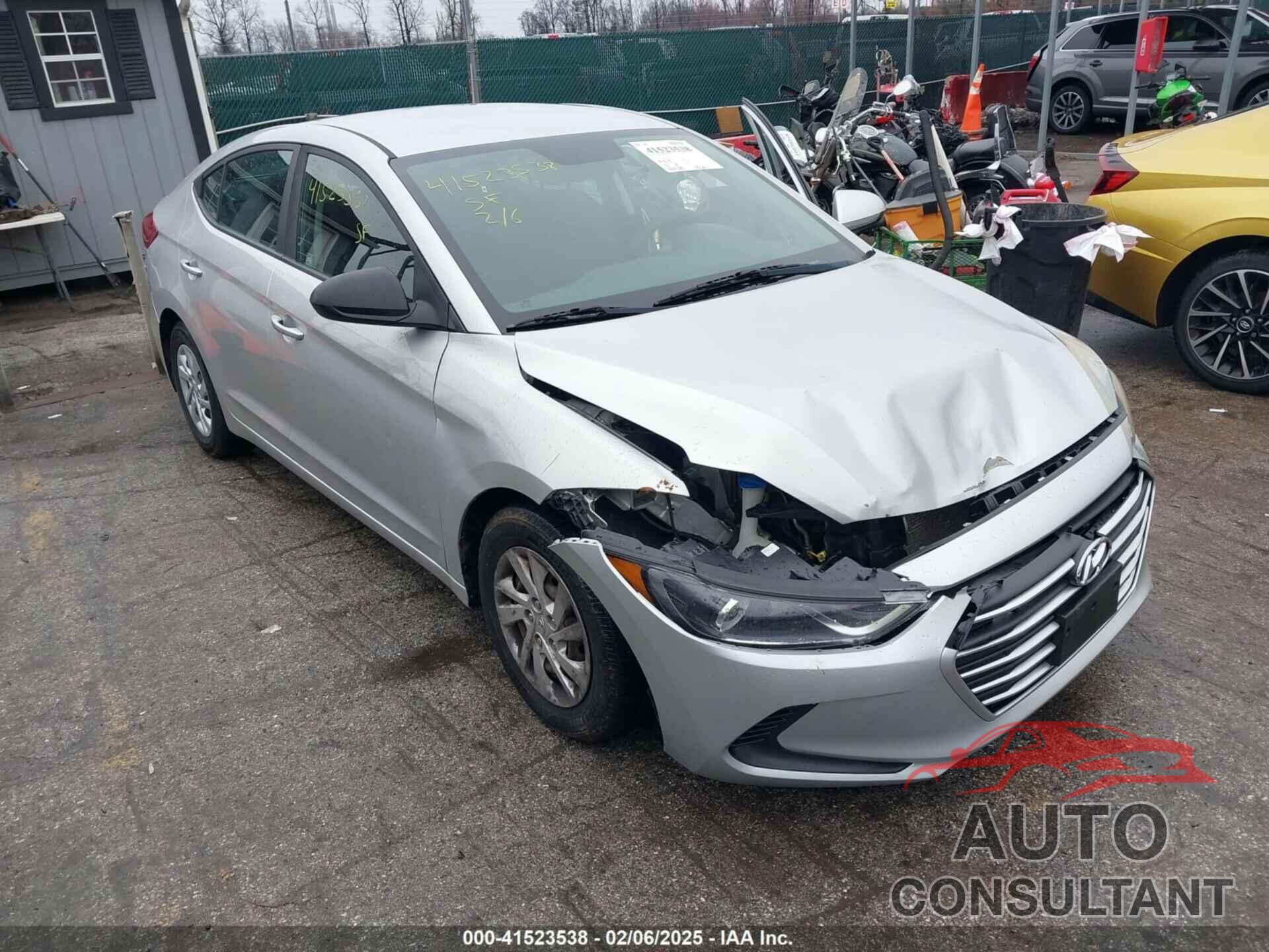 HYUNDAI ELANTRA 2018 - 5NPD74LF9JH273138
