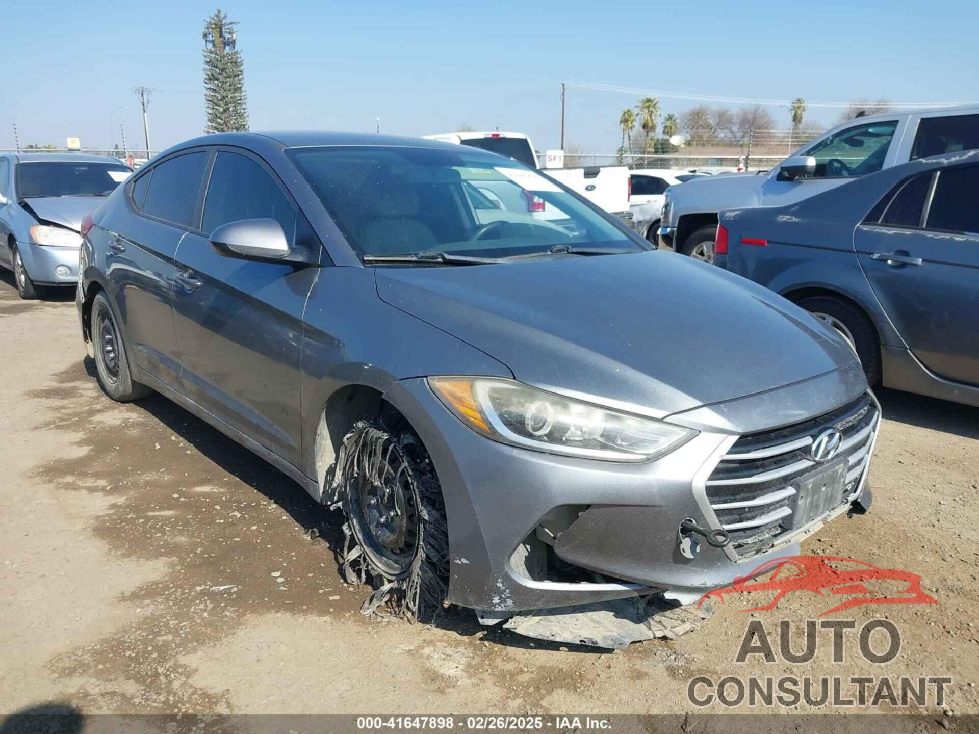 HYUNDAI ELANTRA 2017 - KMHD74LFXHU151383
