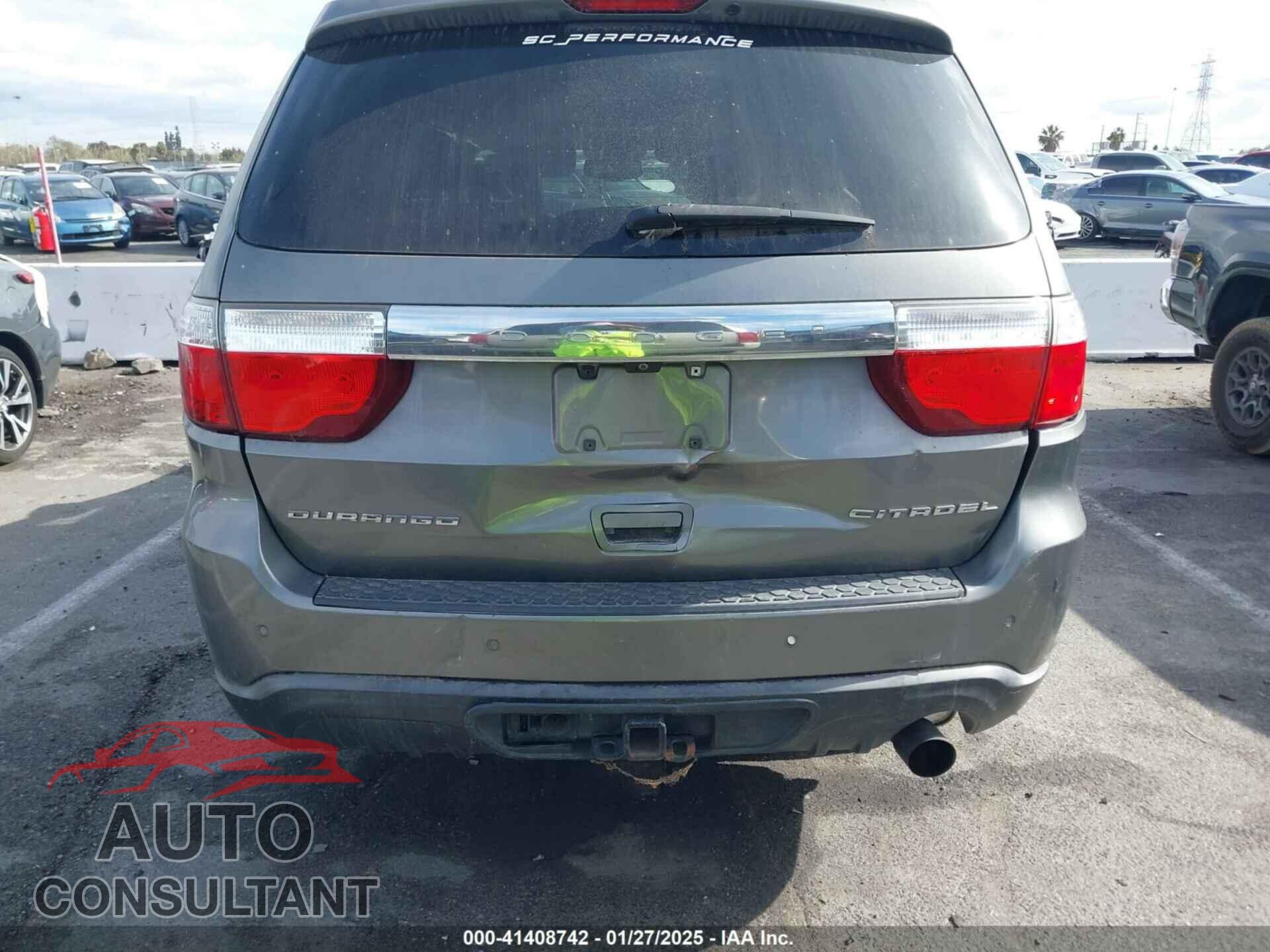 DODGE DURANGO 2012 - 1C4RDHEGXCC336158