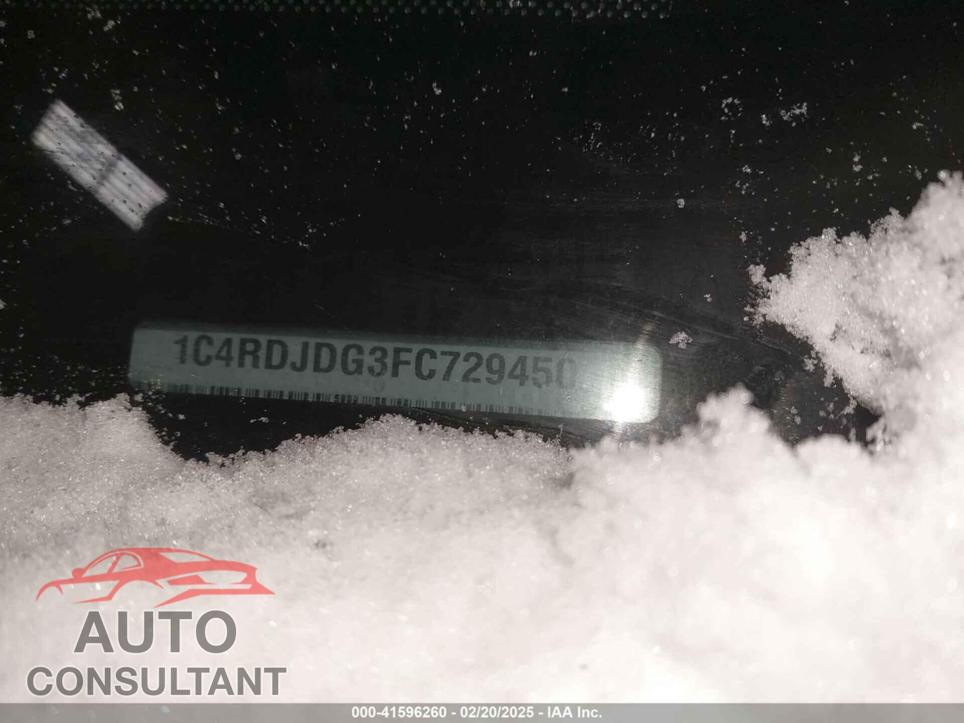 DODGE DURANGO 2015 - 1C4RDJDG3FC729450