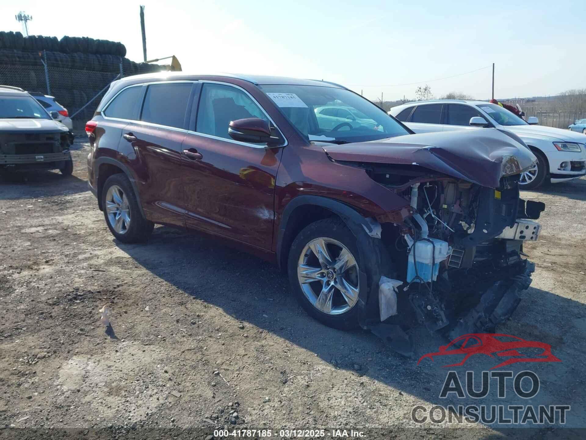 TOYOTA HIGHLANDER 2018 - 5TDDZRFH0JS848810