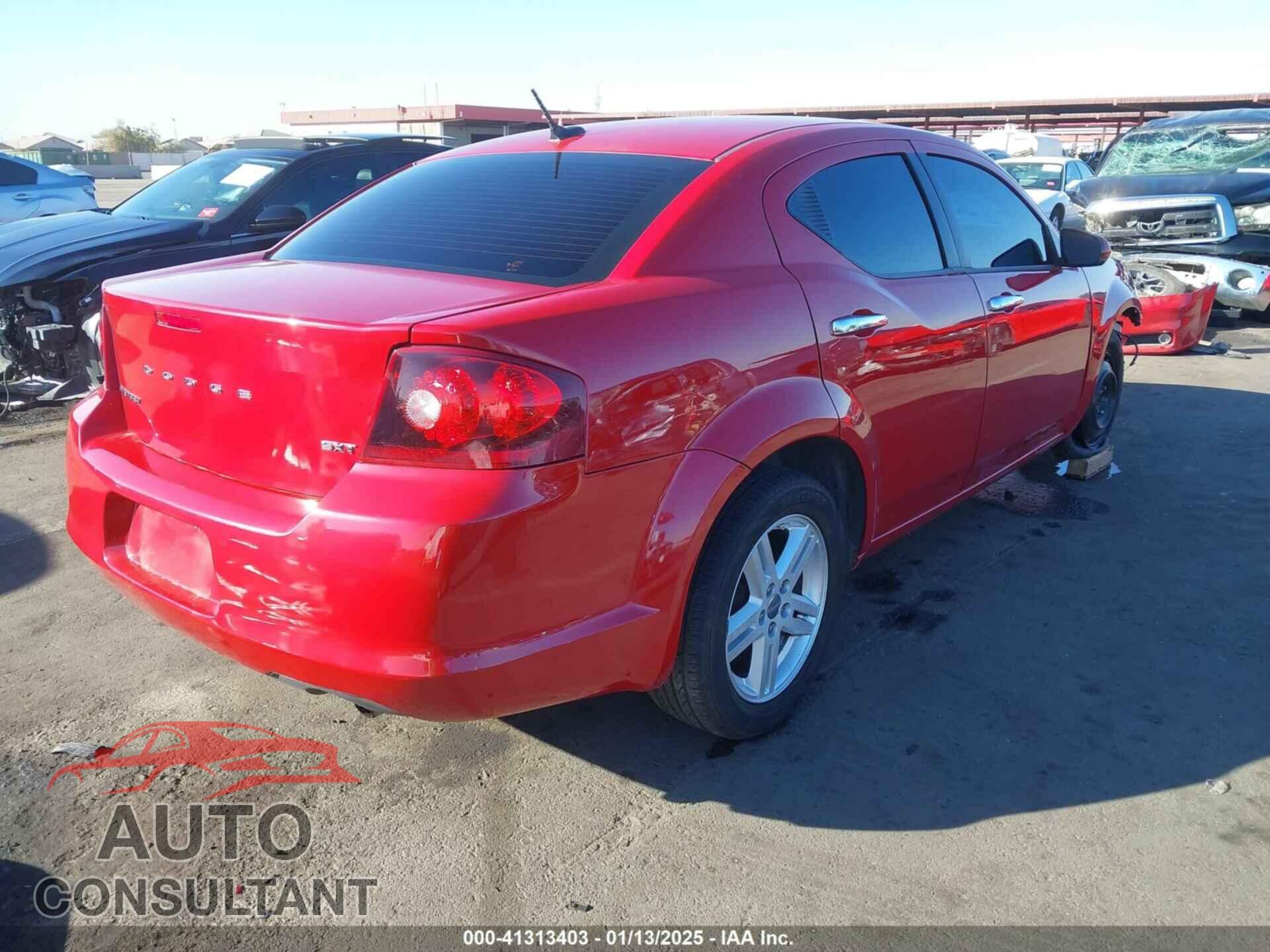 DODGE AVENGER 2013 - 1C3CDZCB1DN623773