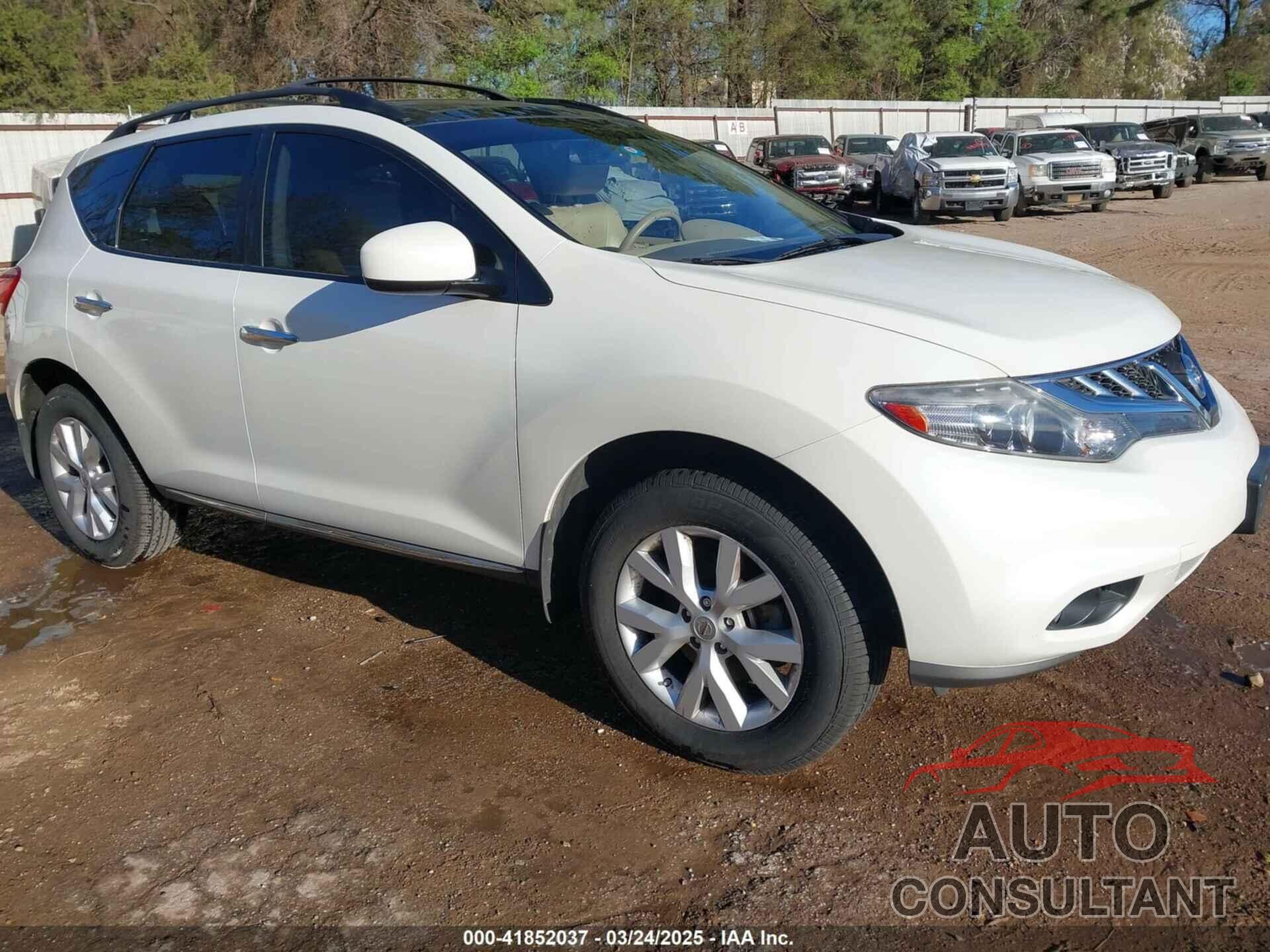 NISSAN MURANO 2012 - JN8AZ1MU3CW104937
