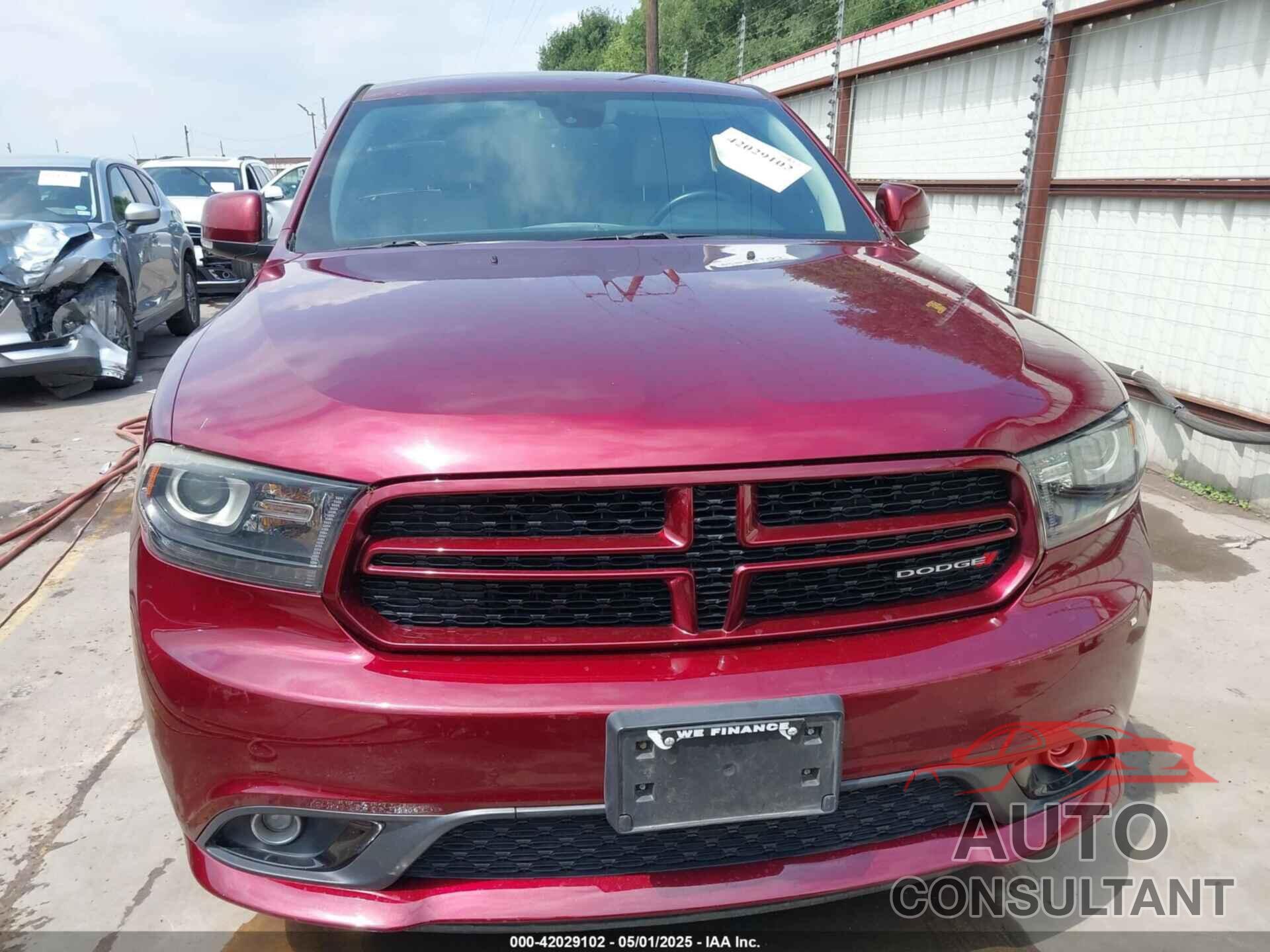 DODGE DURANGO 2017 - 1C4RDHDG7HC627239