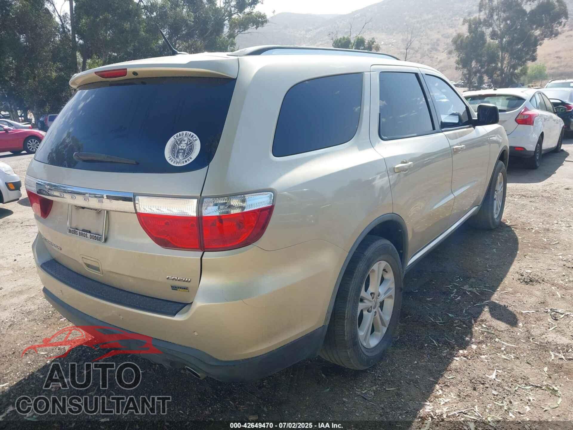 DODGE DURANGO 2011 - 1D4RD4GG8BC634117