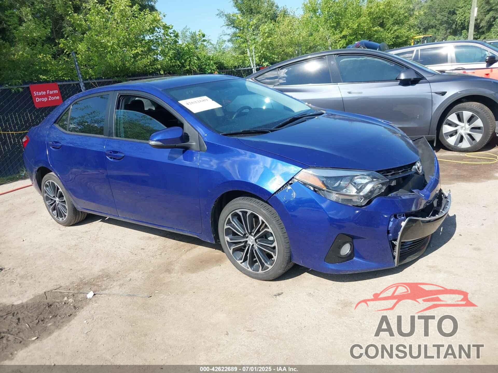 TOYOTA COROLLA 2015 - 5YFBURHE3FP322521
