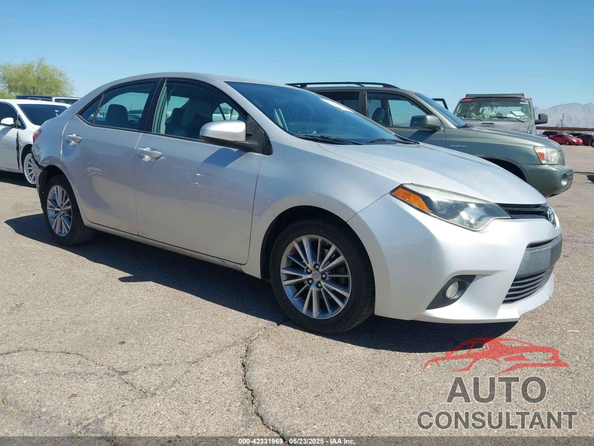 TOYOTA COROLLA 2014 - 5YFBURHE4EP023179