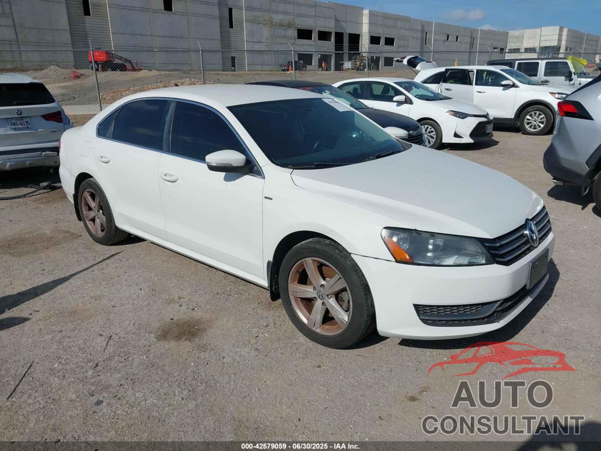 VOLKSWAGEN PASSAT 2014 - 1VWAS7A30EC053025