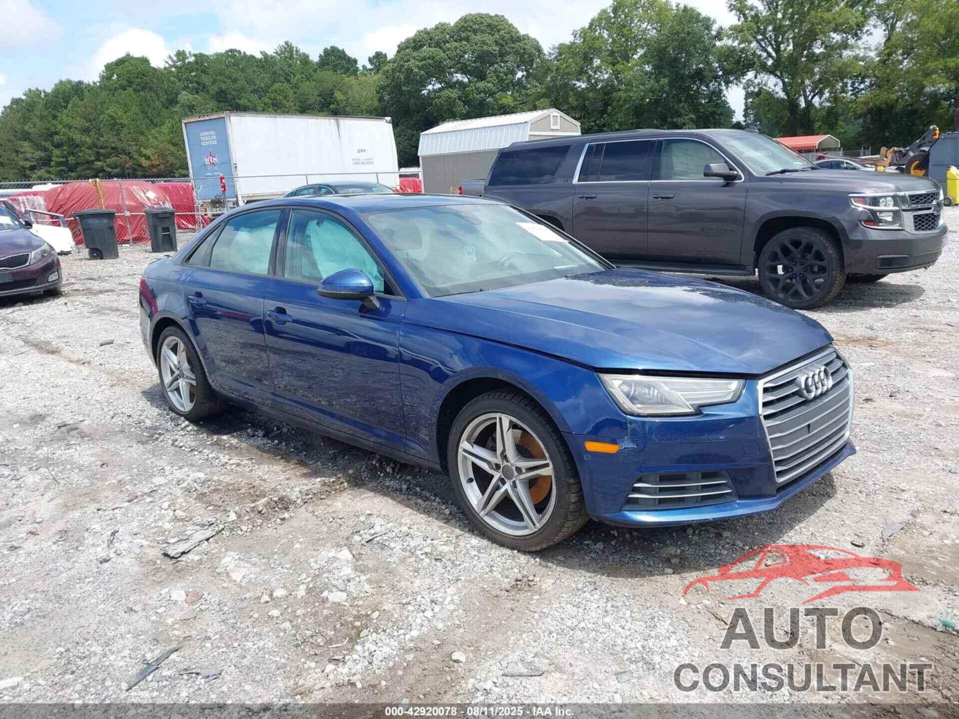 AUDI A4 2017 - WAUGMAF4XHN045915