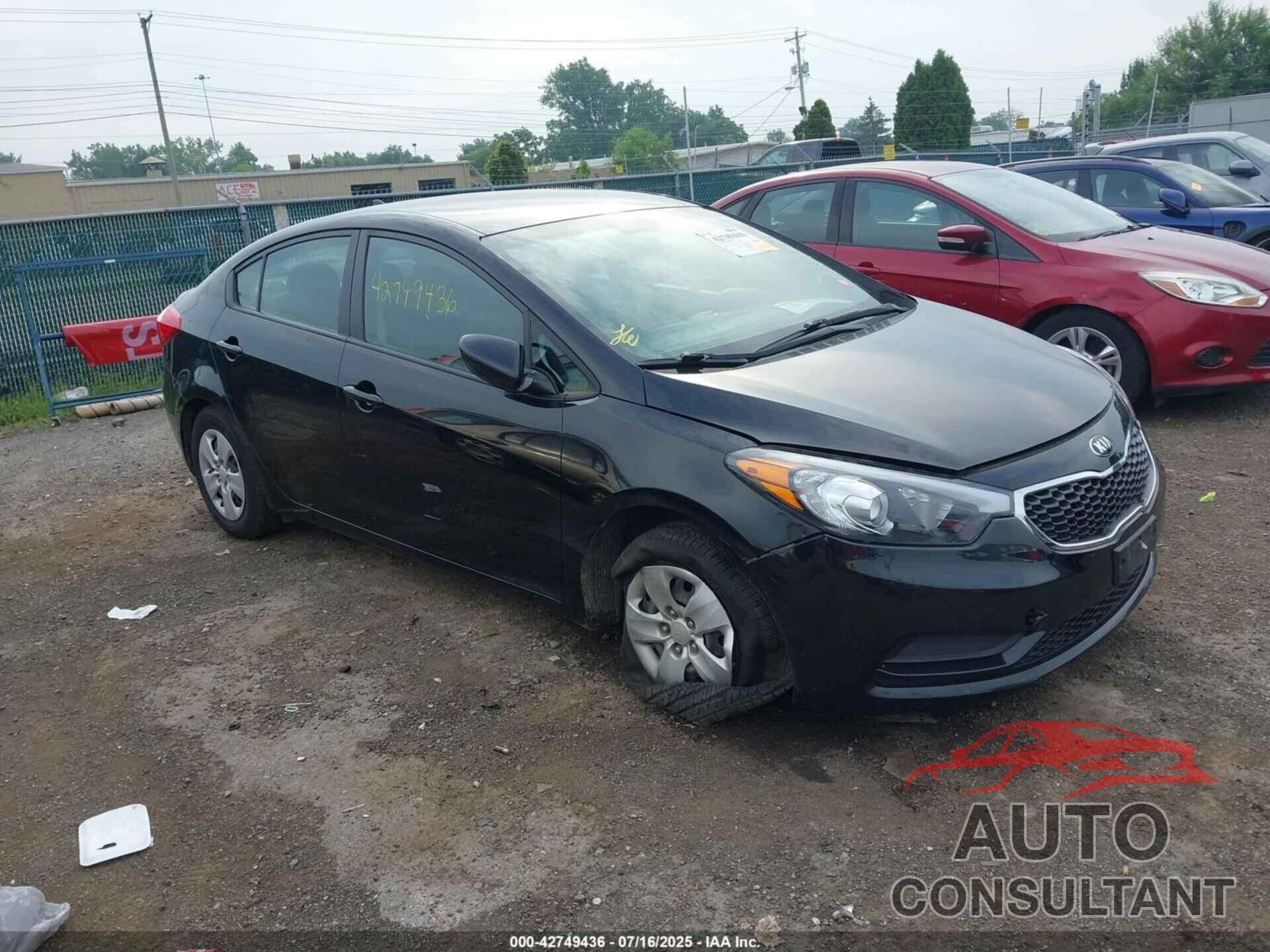 KIA FORTE 2016 - KNAFK4A6XG5568393