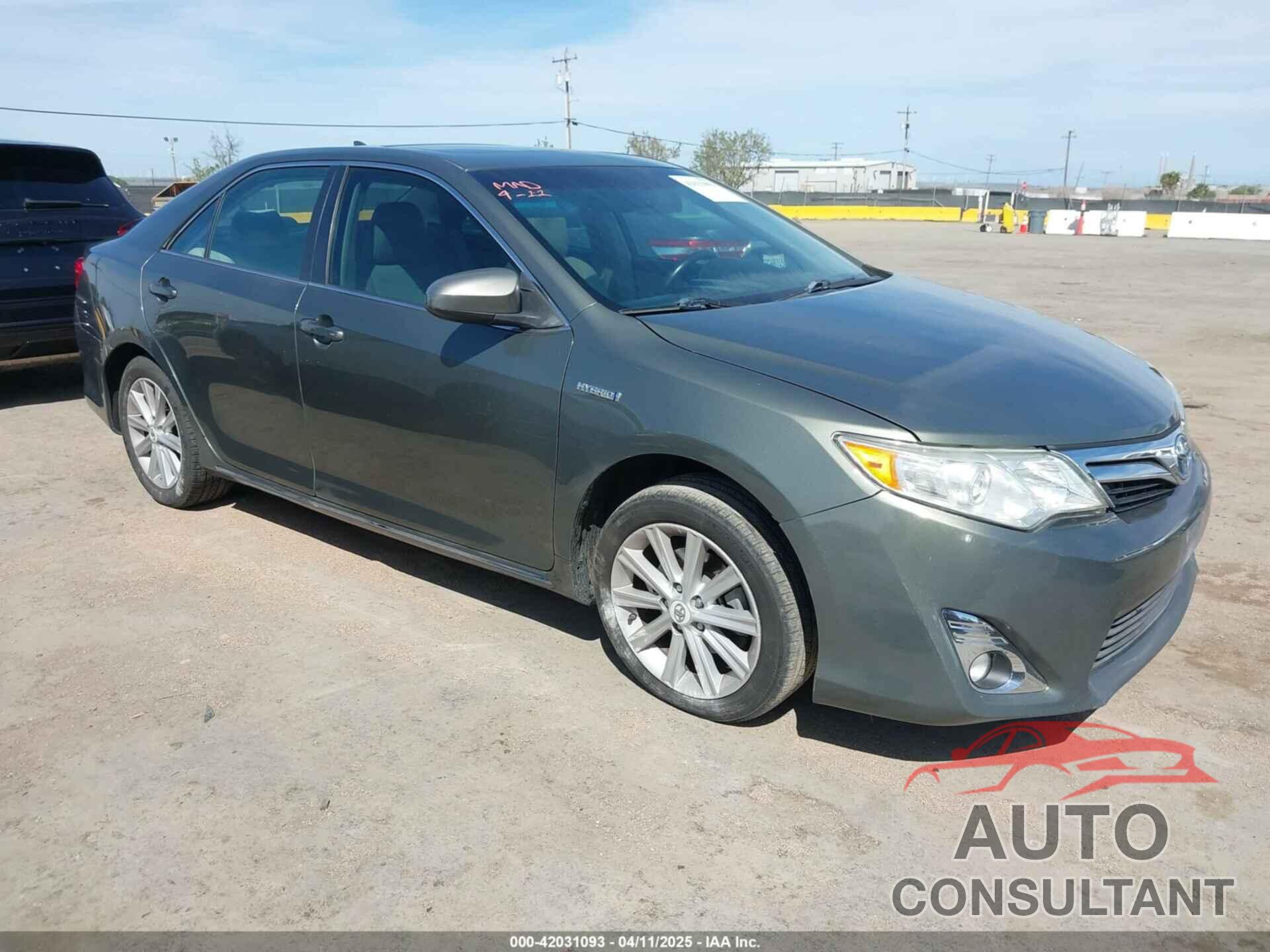 TOYOTA CAMRY HYBRID 2012 - 4T1BD1FK0CU020723