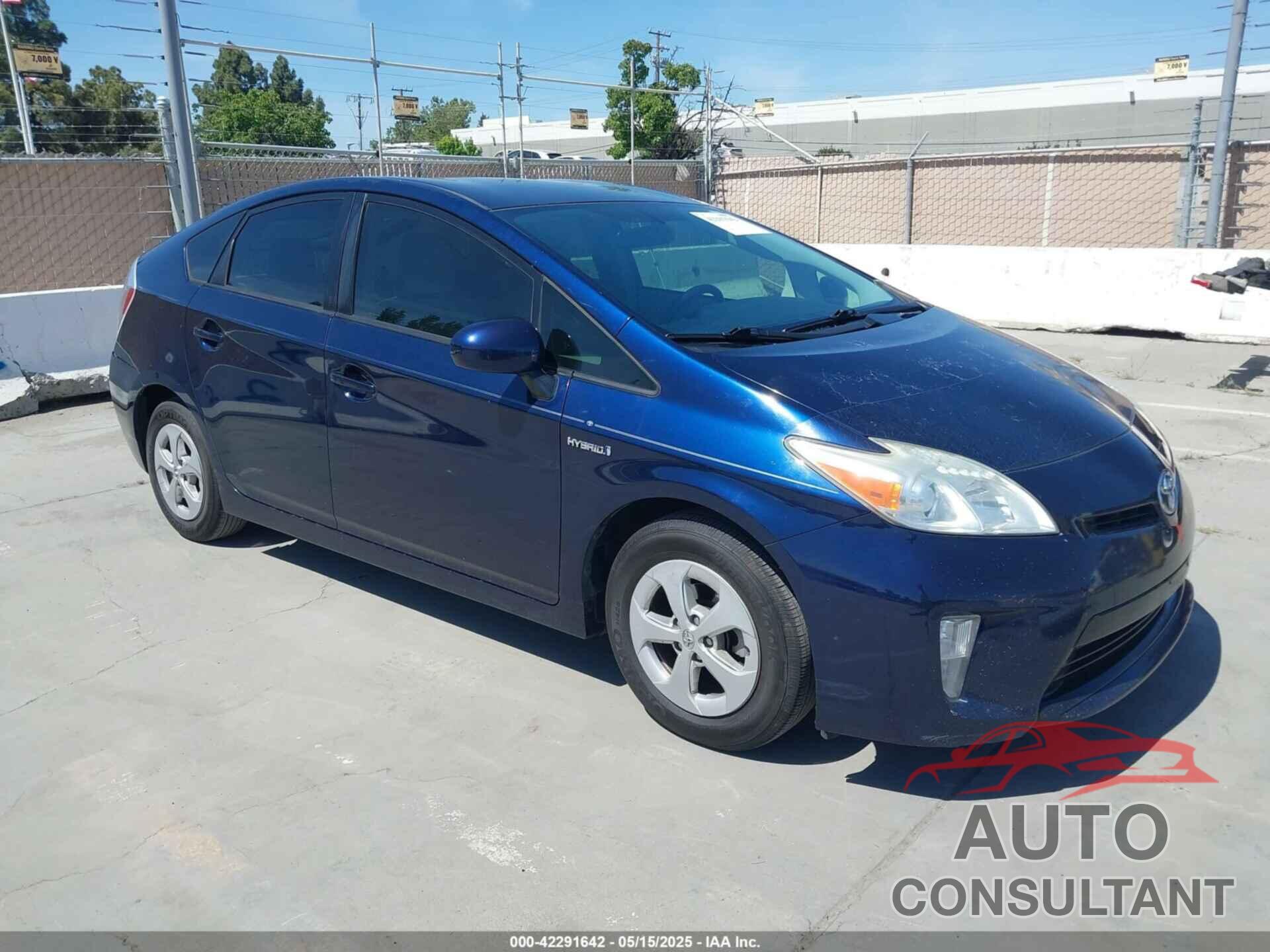 TOYOTA PRIUS 2012 - JTDKN3DU6C1493769