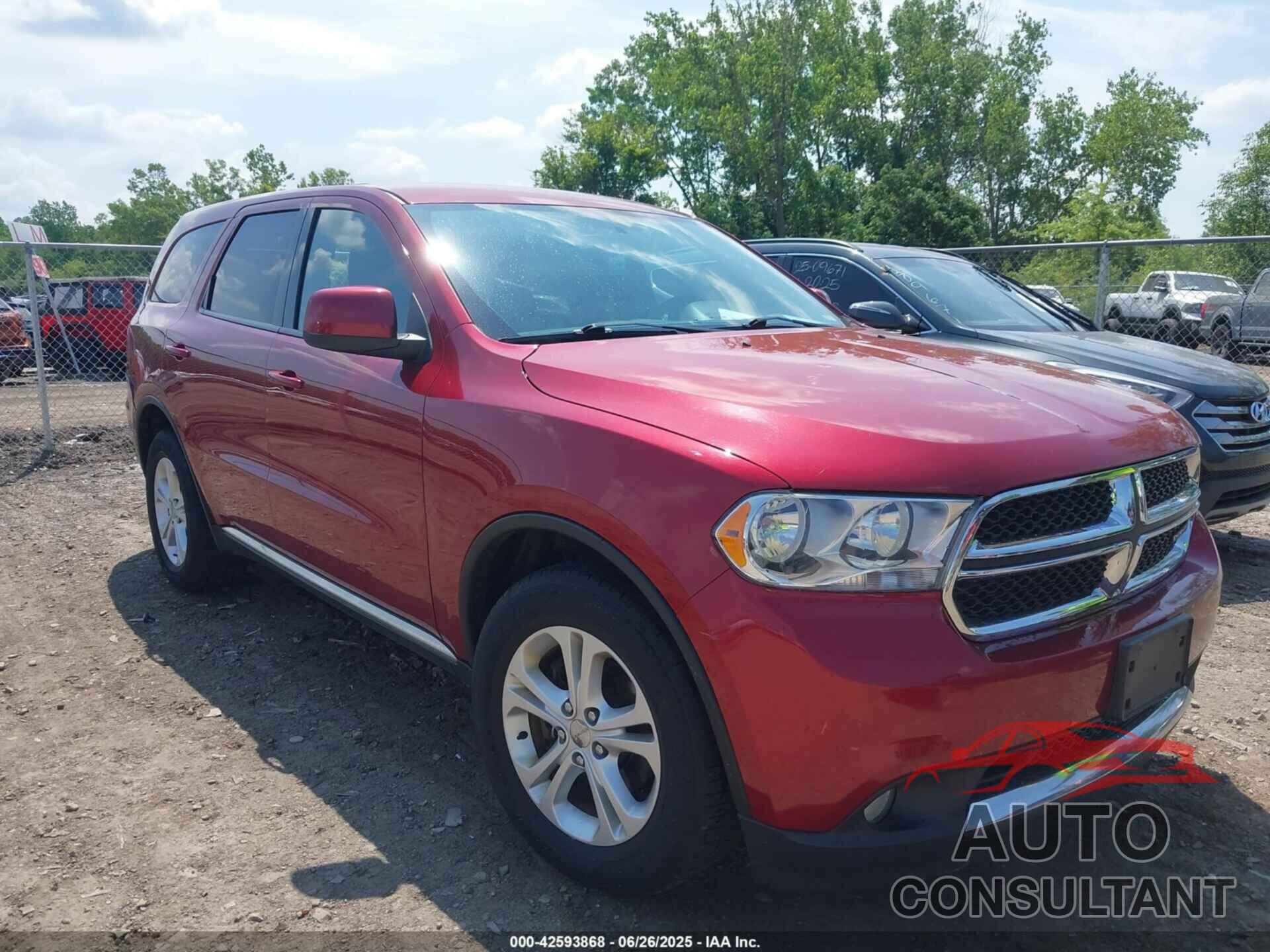 DODGE DURANGO 2013 - 1C4RDJAG9DC691126