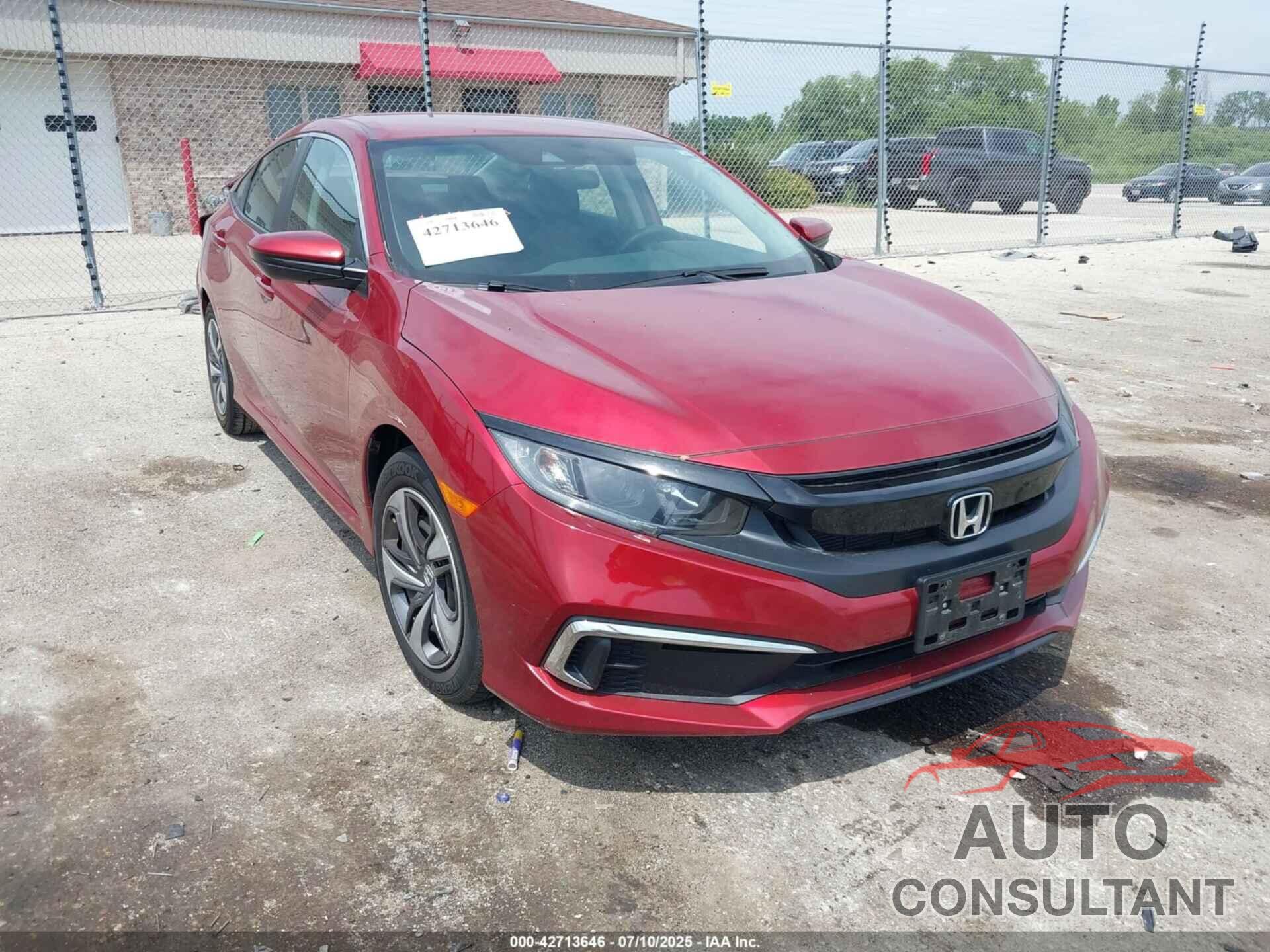 HONDA CIVIC 2020 - 19XFC2F62LE002255