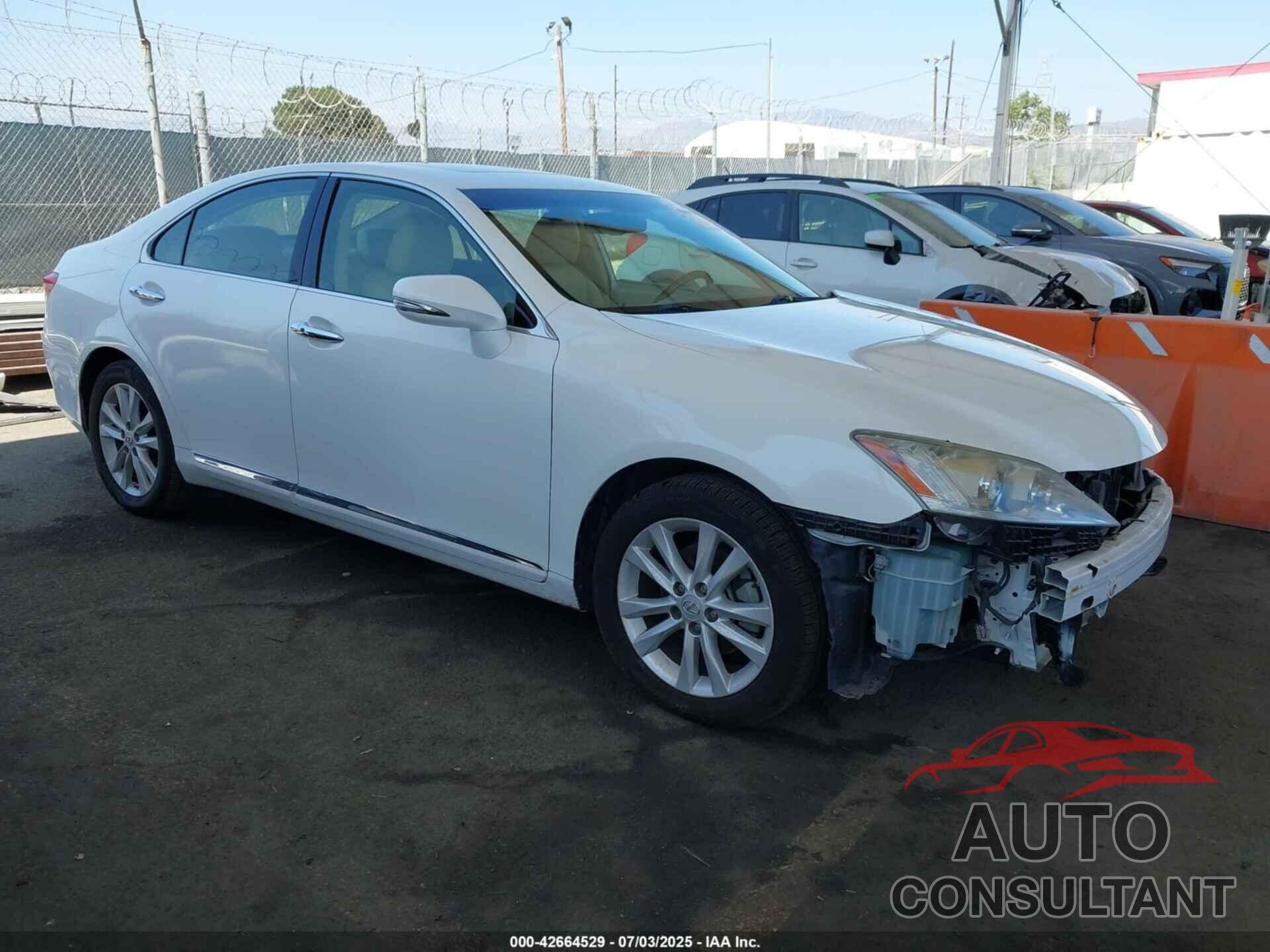 LEXUS ES 350 2012 - JTHBK1EG7C2498784