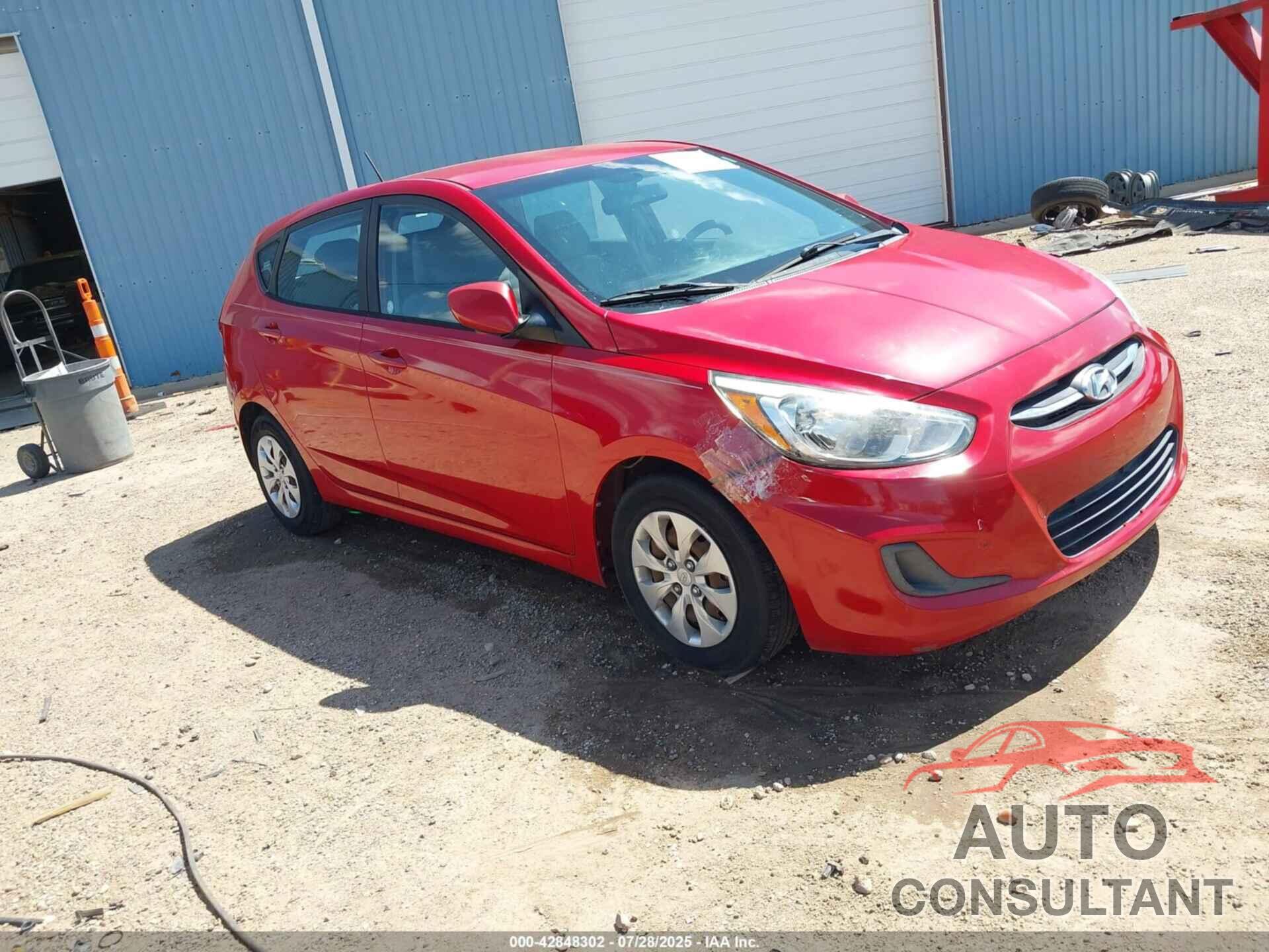 HYUNDAI ACCENT 2016 - KMHCT5AE0GU252132