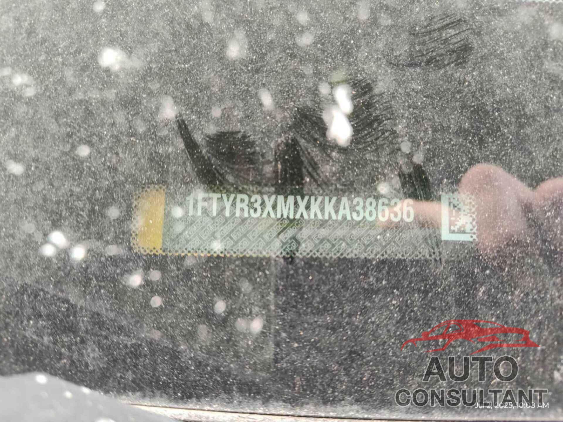 FORD TRANSIT-250 2019 - 1FTYR3XMXKKA38636