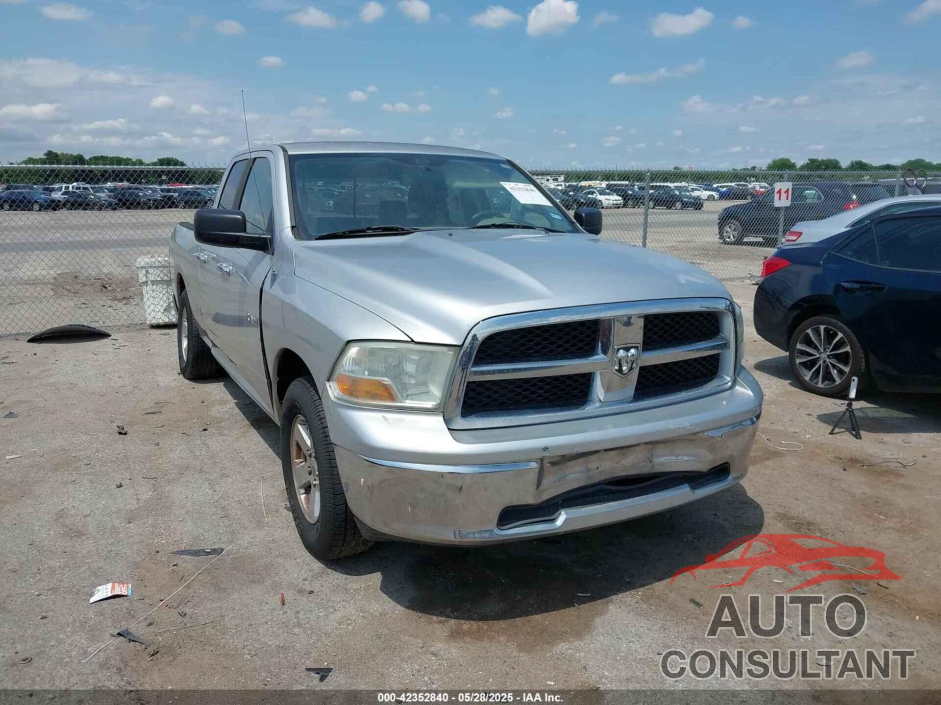 DODGE RAM 1500 2010 - 1D7RB1GP4AS160081
