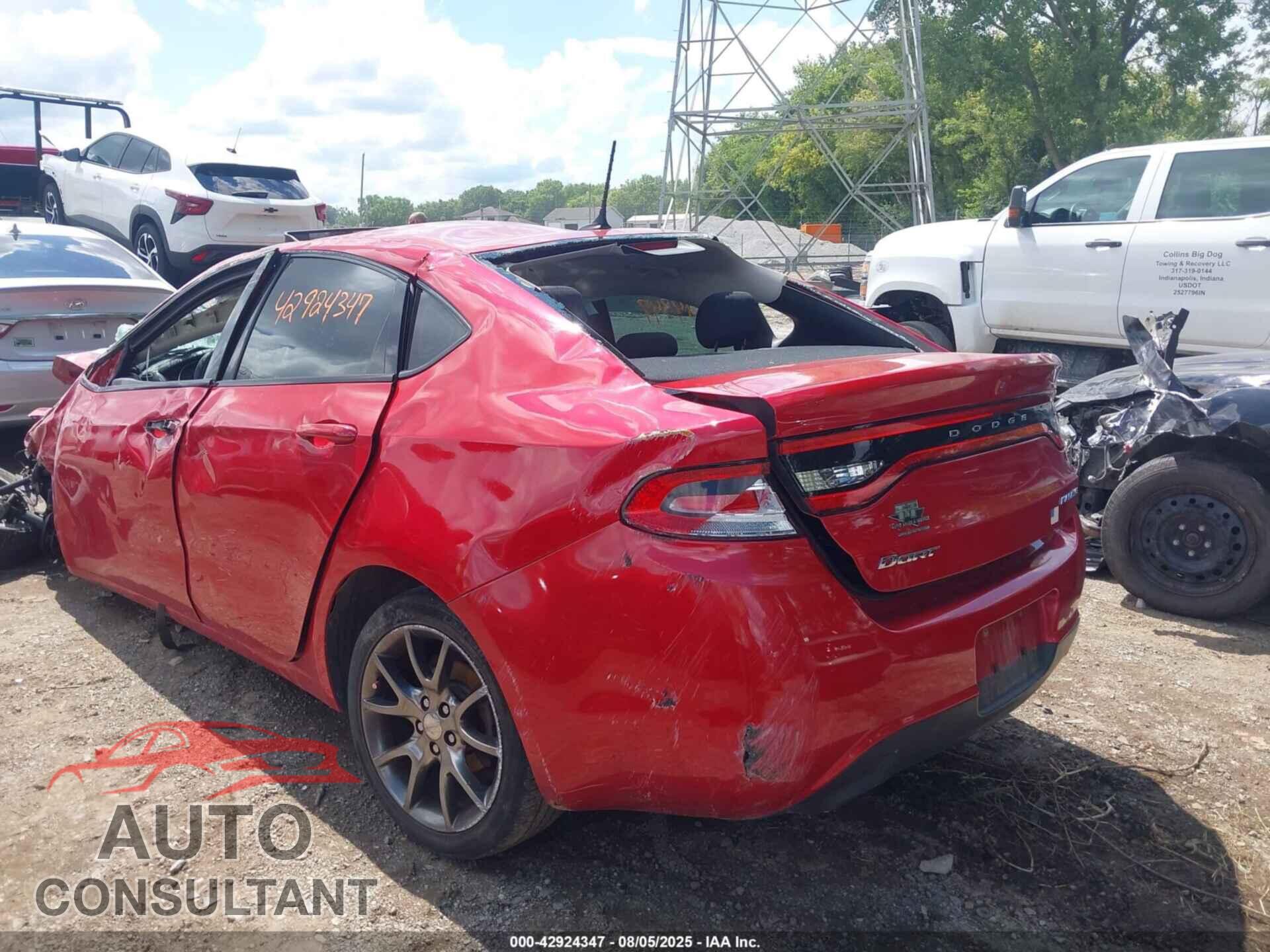 DODGE DART 2013 - 1C3CDFBA1DD328699