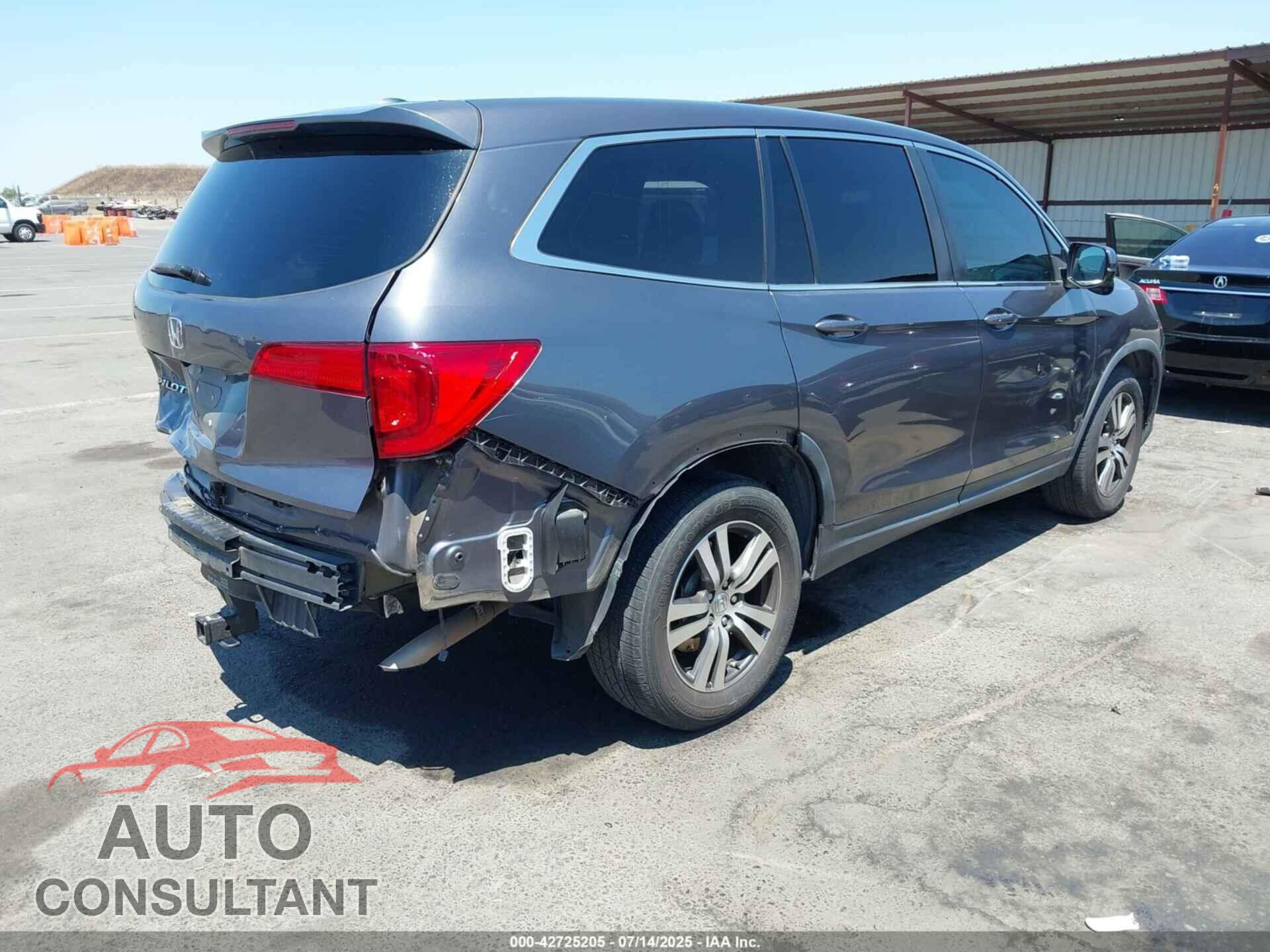 HONDA PILOT 2017 - 5FNYF5H37HB028596