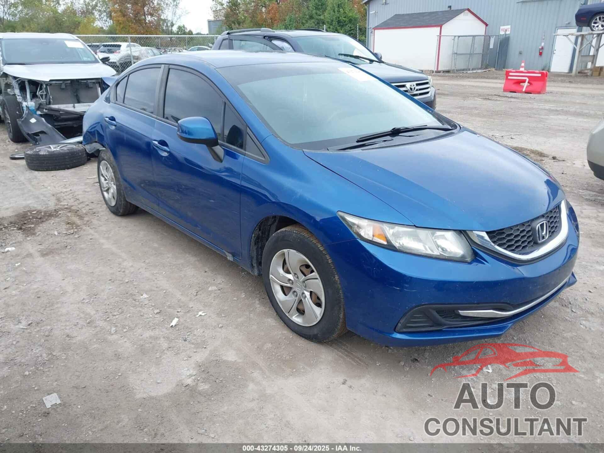 HONDA CIVIC 2013 - 2HGFB2F52DH598291